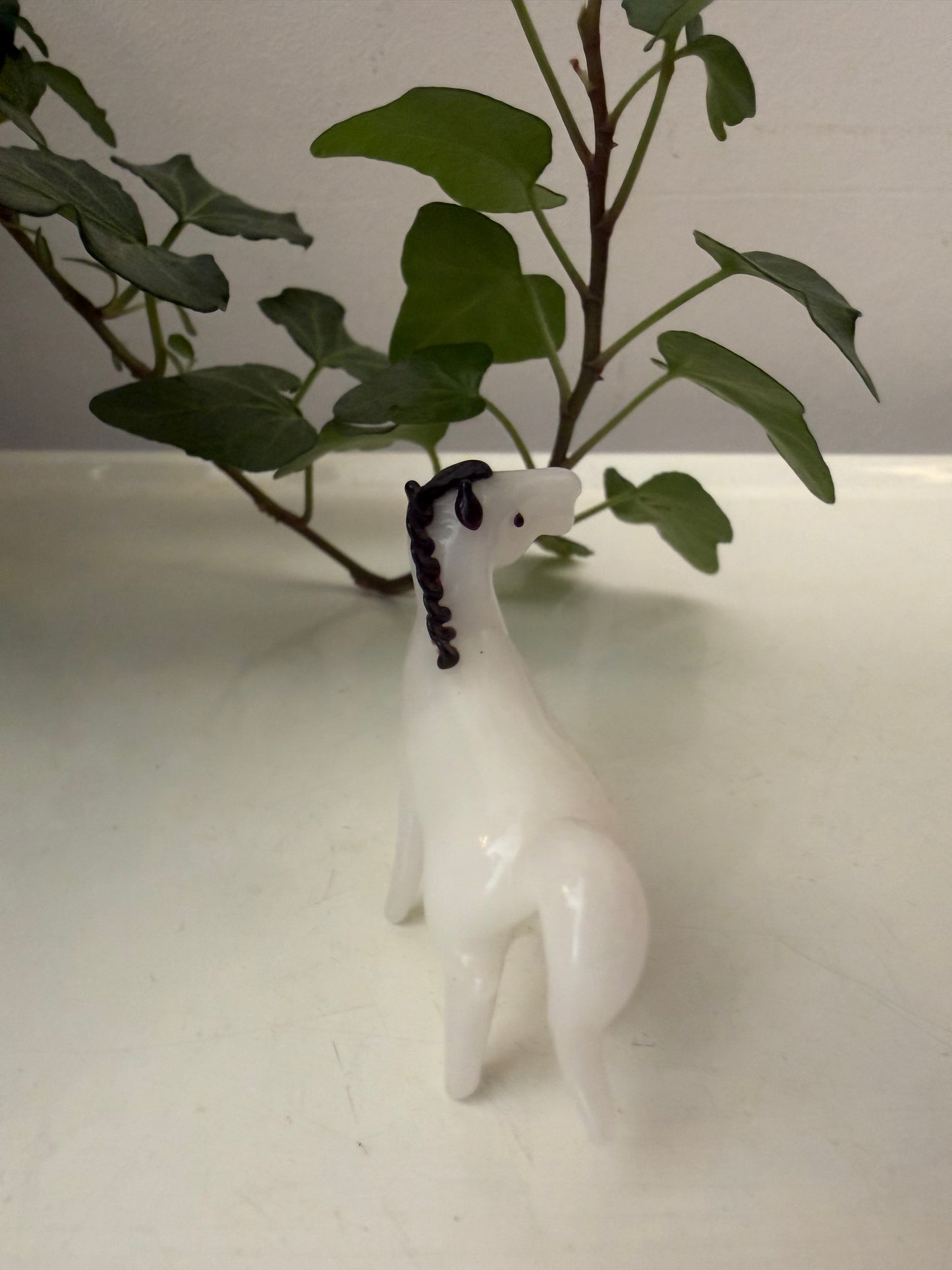 Murano glazen miniatuur beeldje paardje