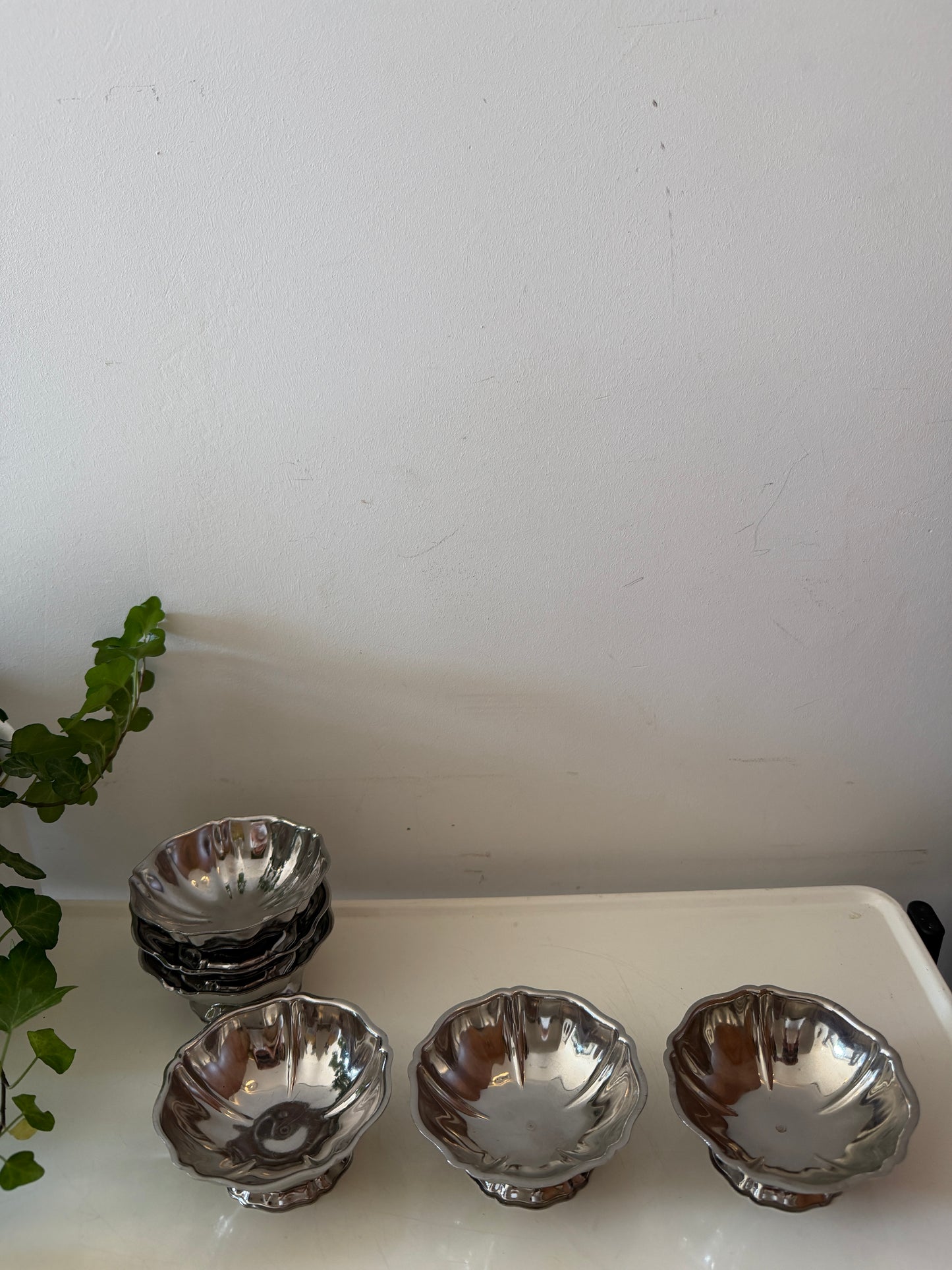 Set van 6 chrome coupes model Tulip