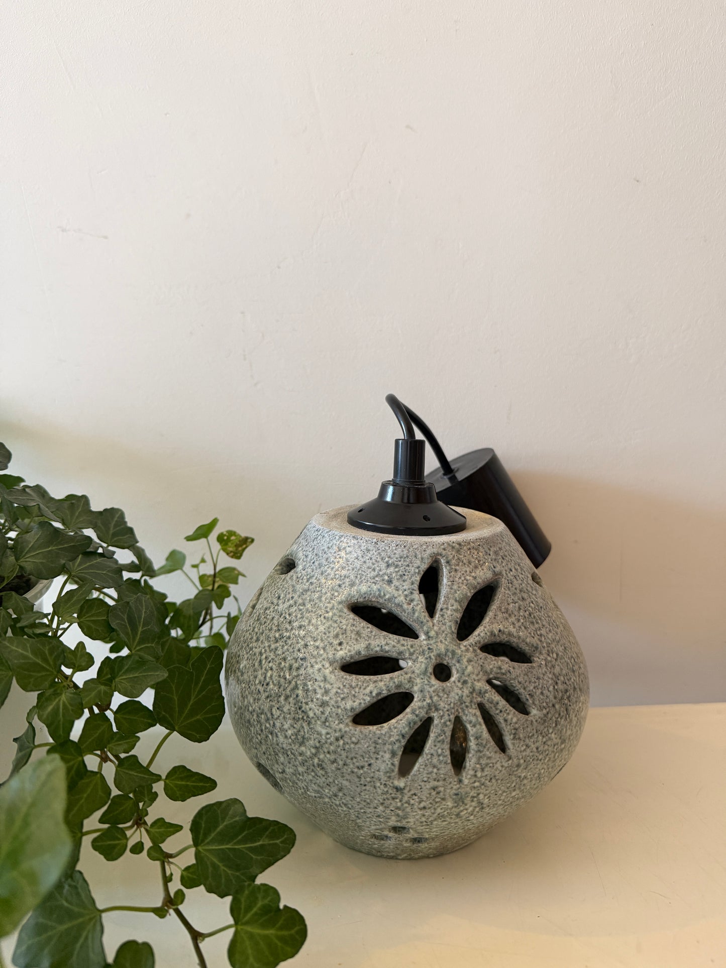 Keramieken jaren 70 hanglamp