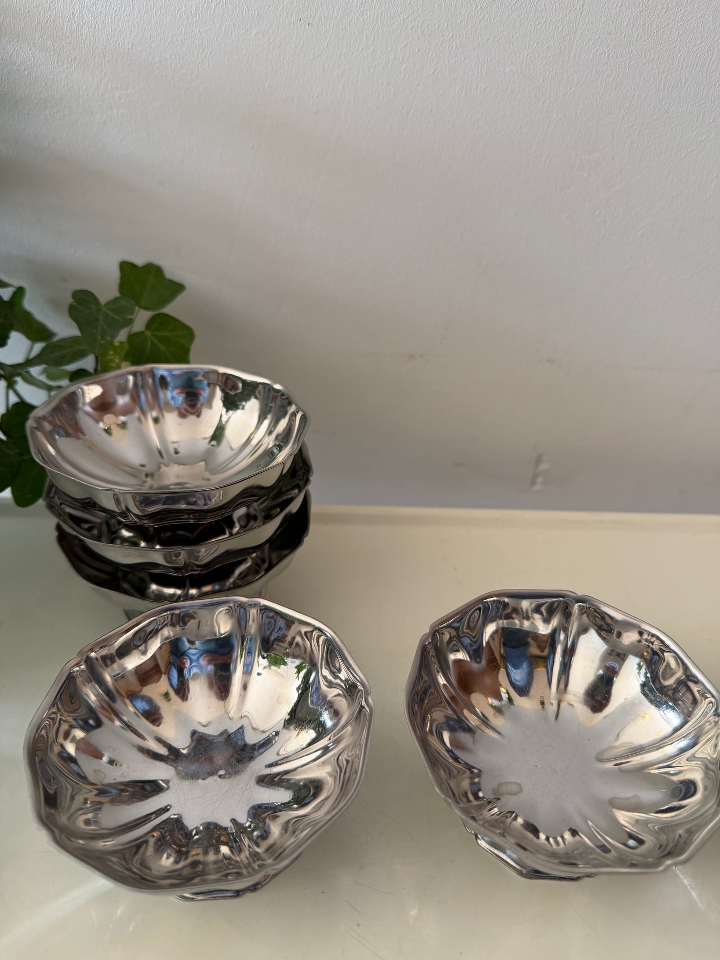 Set van 6 Chrome ijscoupes
