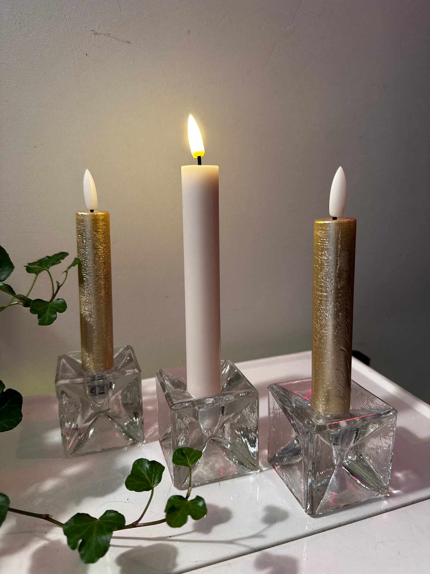 Kubus kandelaars mid century
