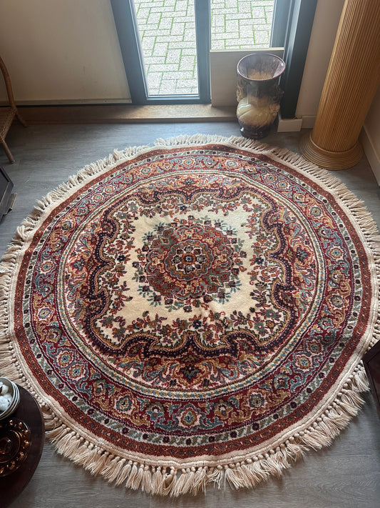 Vintage rond vloerkleed