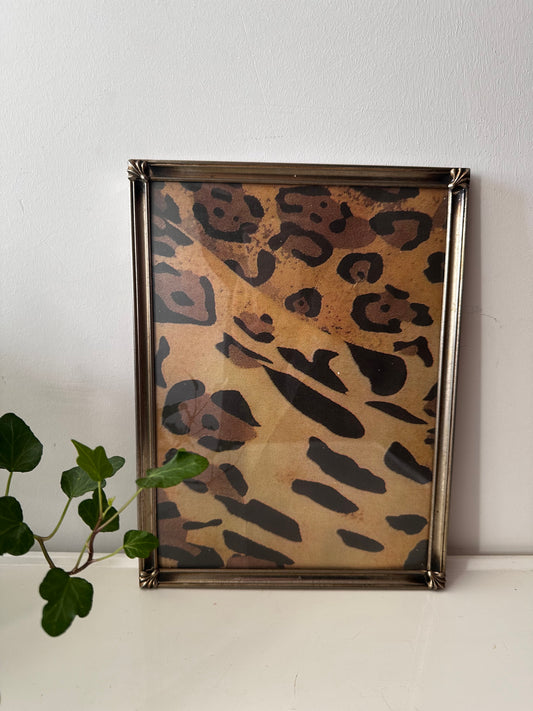 Vintage fotolijstje met gebold glas