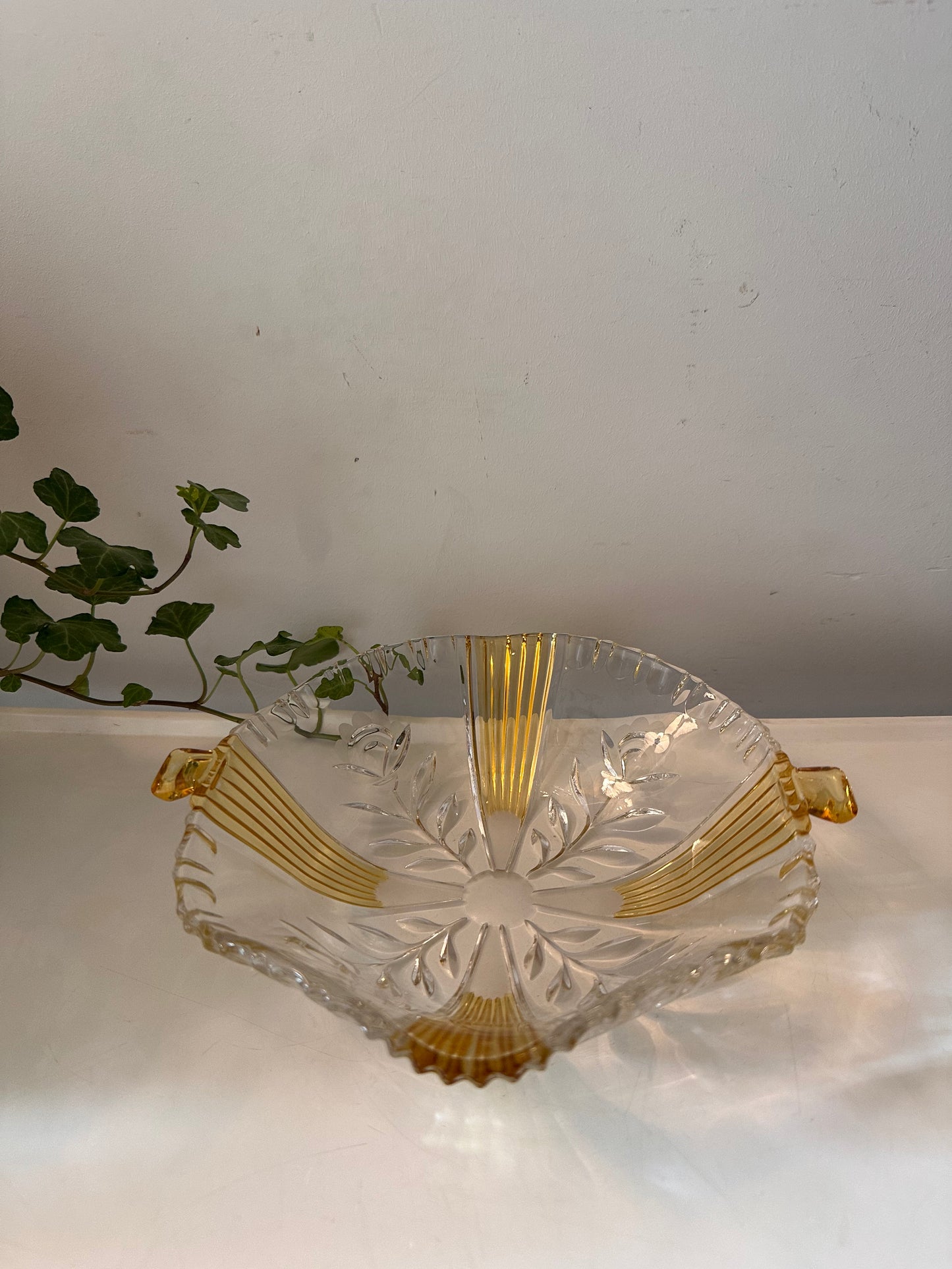 Art Deco glazen schaaltje