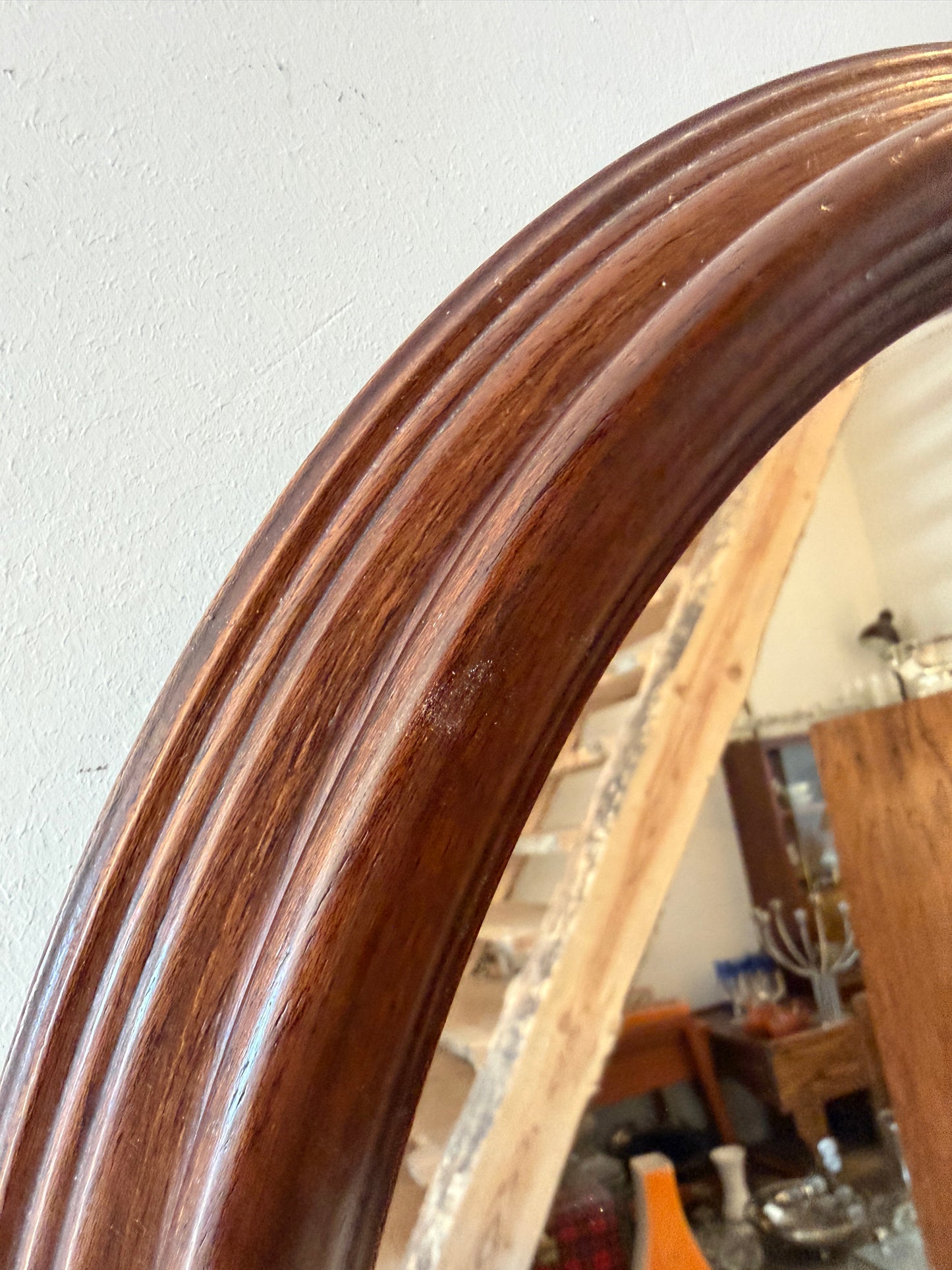 Ovale vintage spiegel