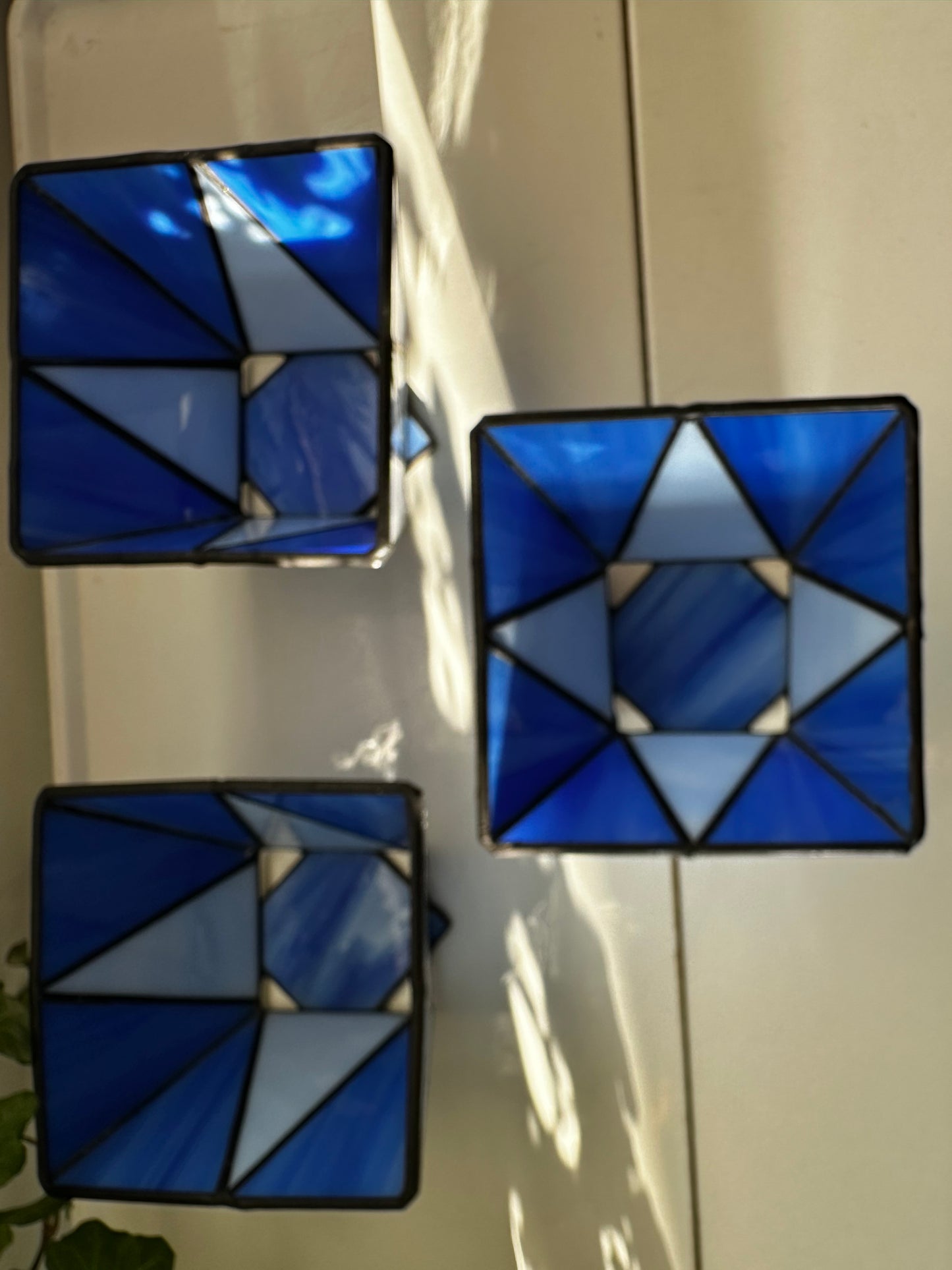 Glas in lood waxinelichthouders prijs is per stuk