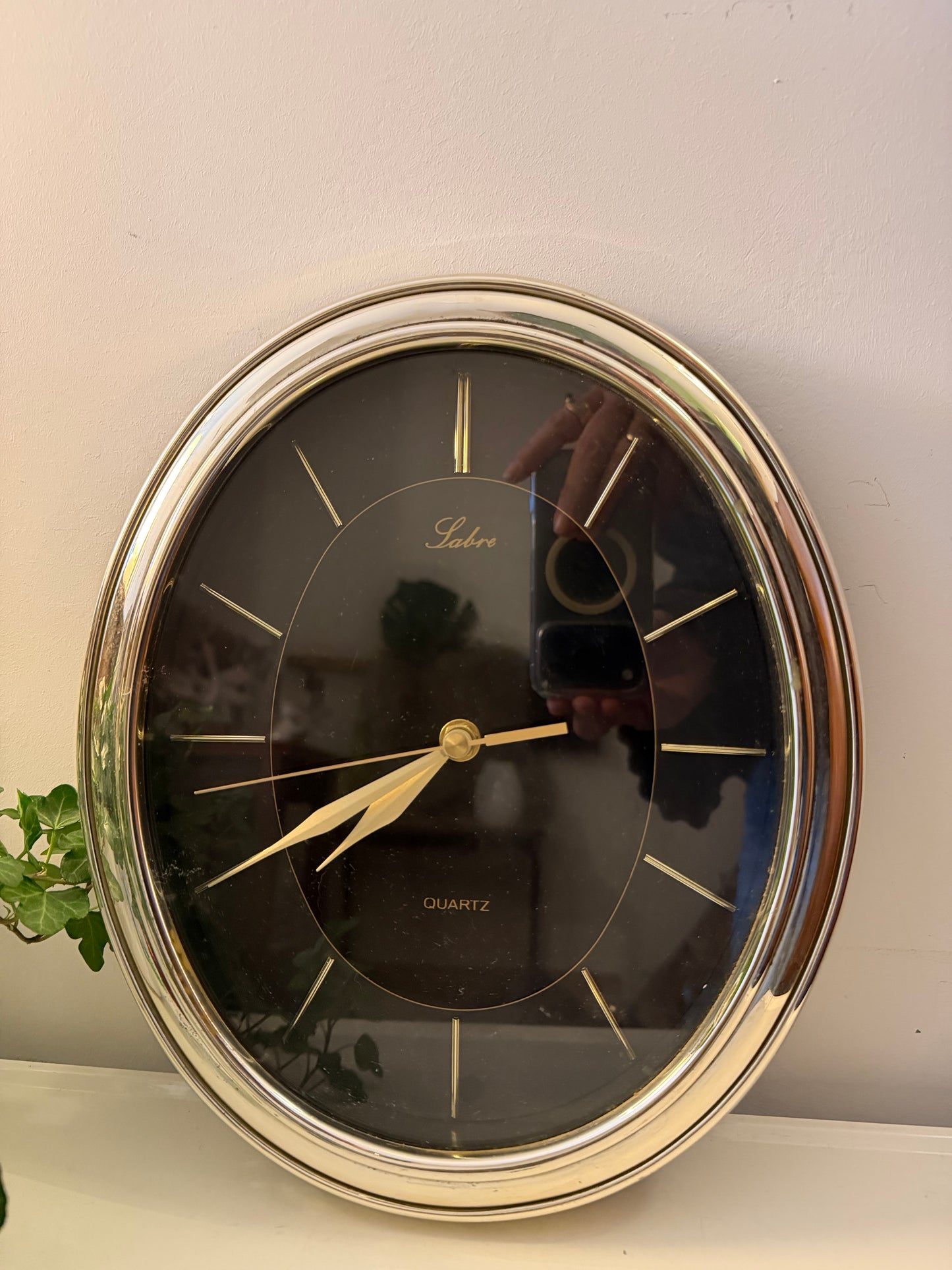 Jaren 80 wandklok Labre