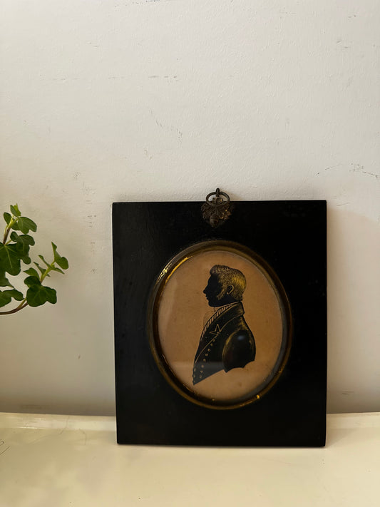 Lijst met klassiek silhouet portret