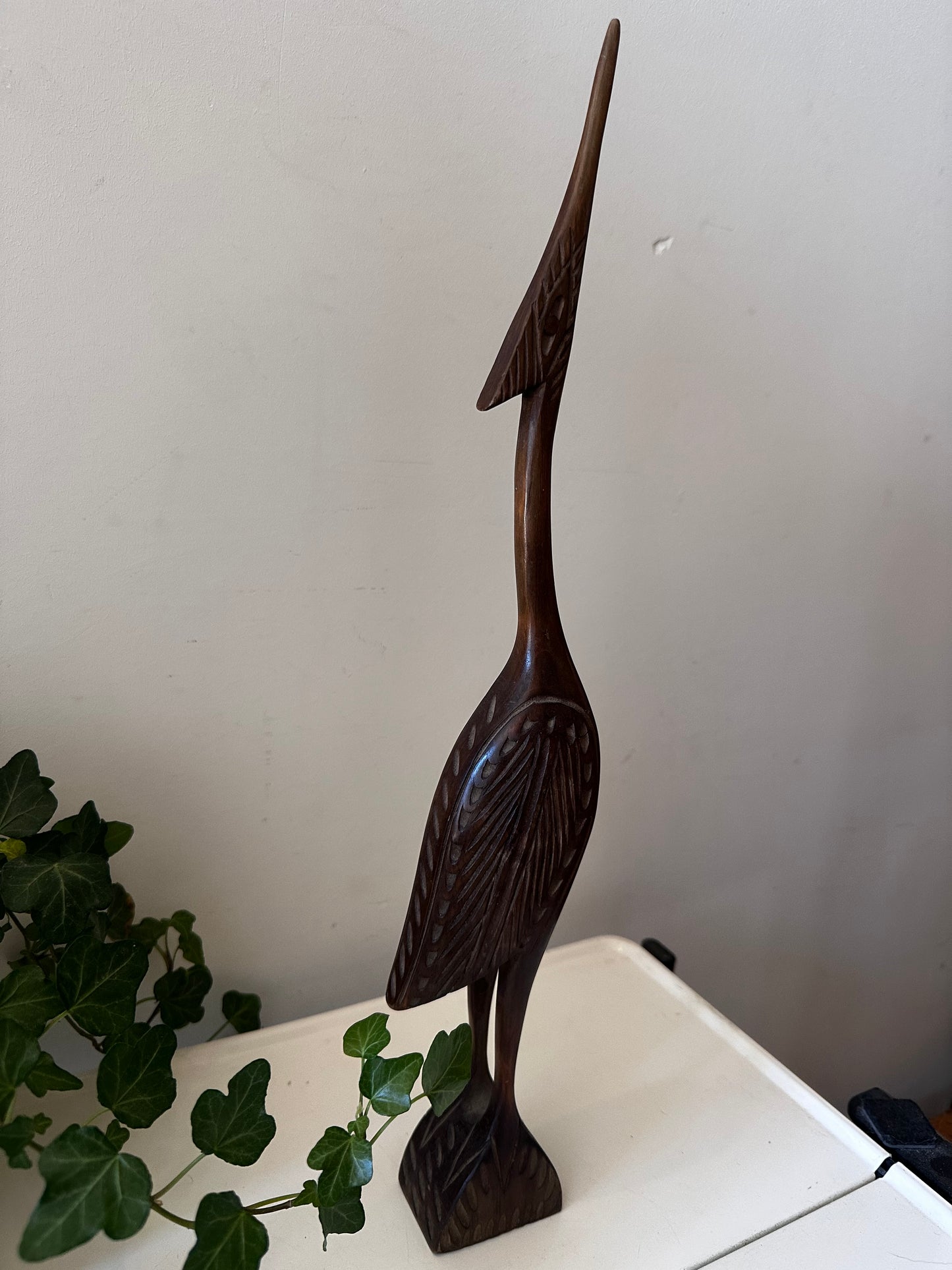 Mid Century houten vogel