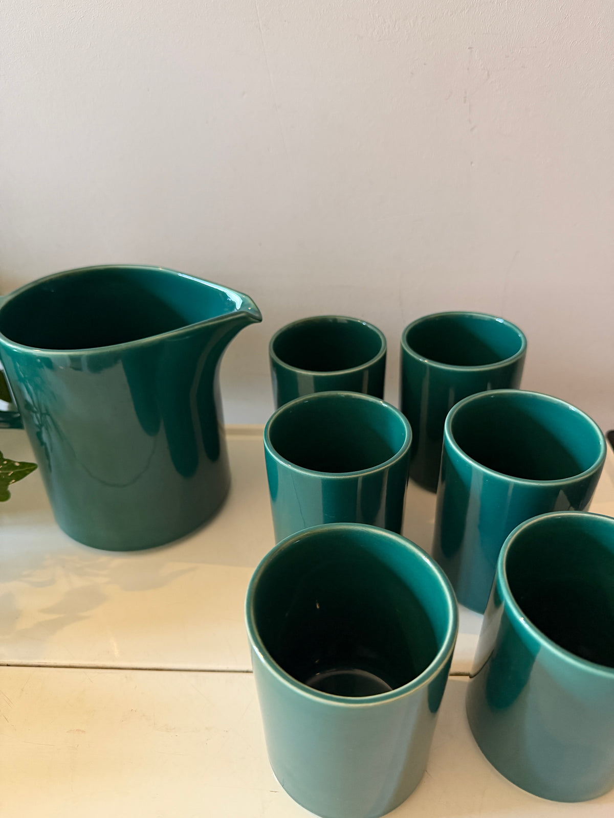 Set van 6 mokken met kan Celtic Ceramics