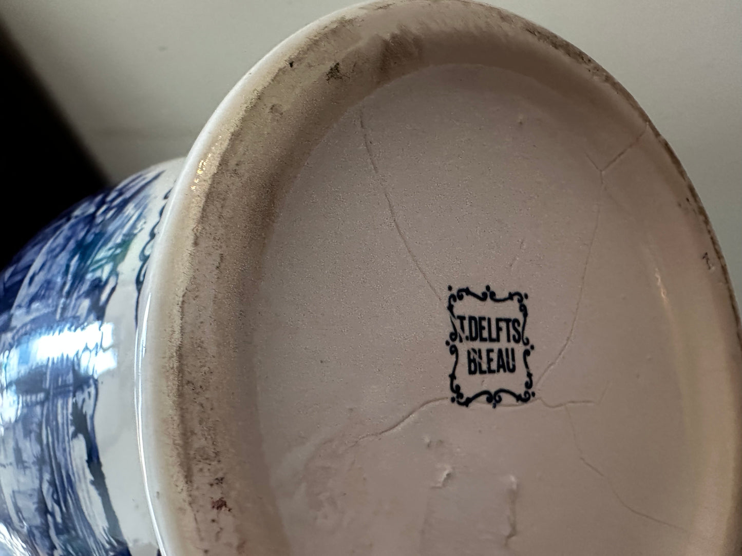 Delfts blauwe Dekselvaas