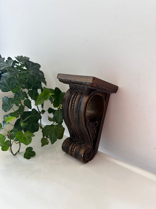 Houten wand console