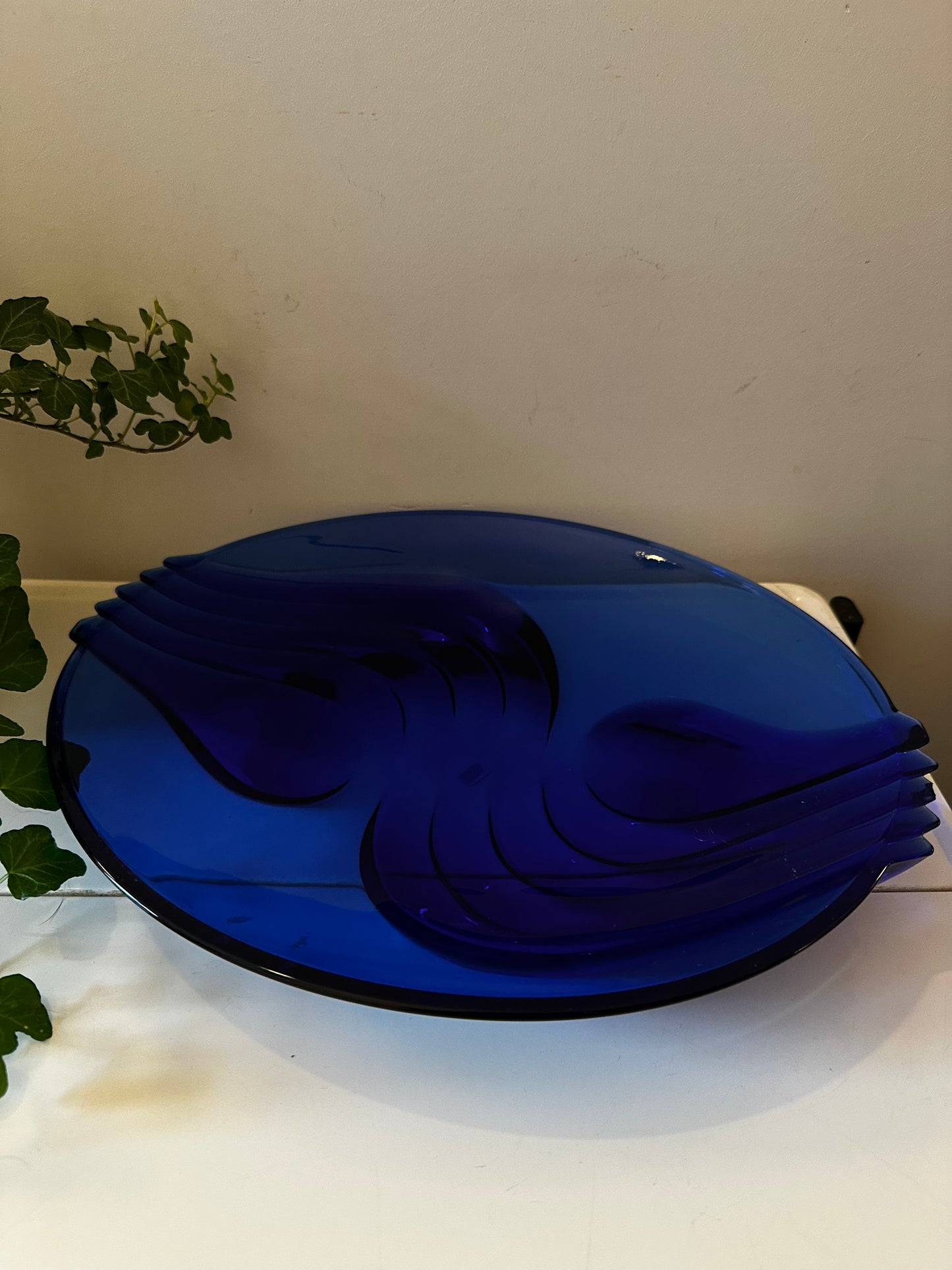 Art deco glazen schaal