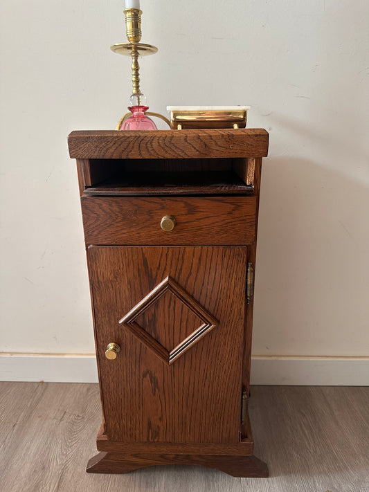 Telefoonkastje hout vintage