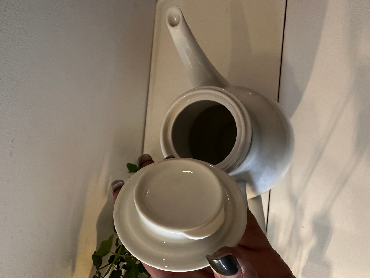 Retro jaren 70 porseleinen theepot Melitta