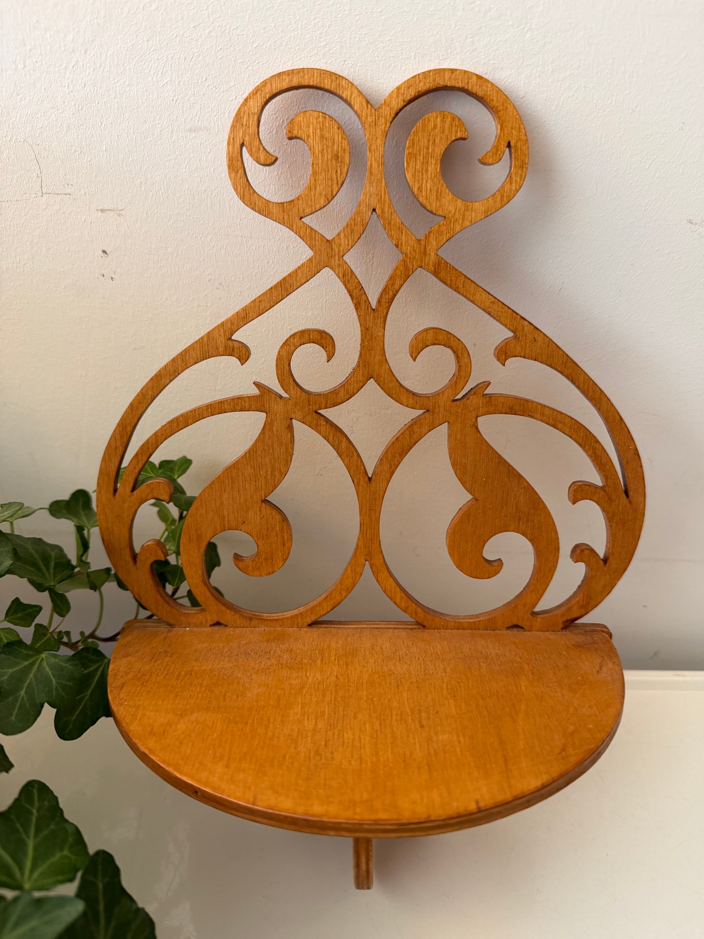 Houten wandconsole