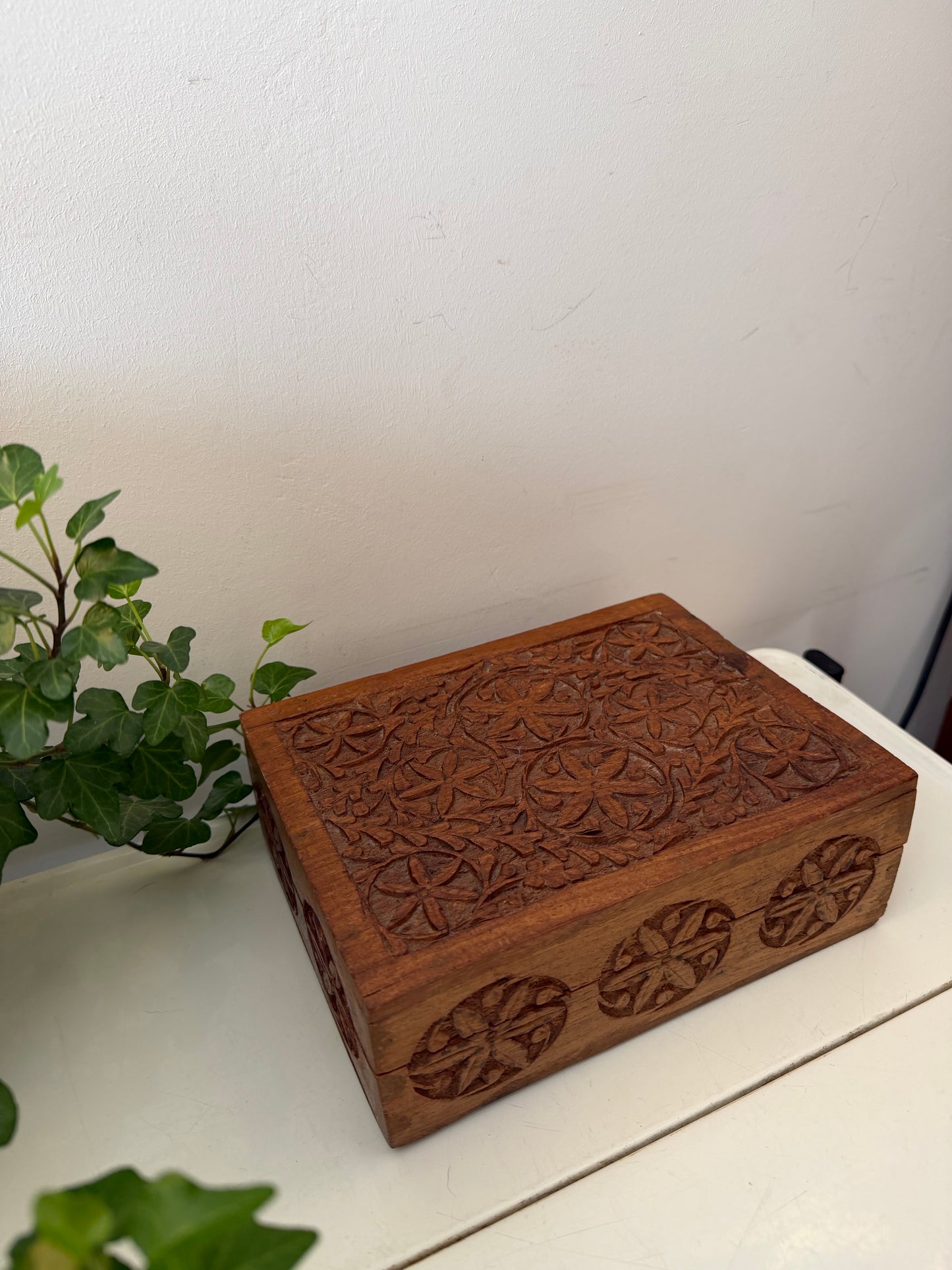 Houten bewaardoos