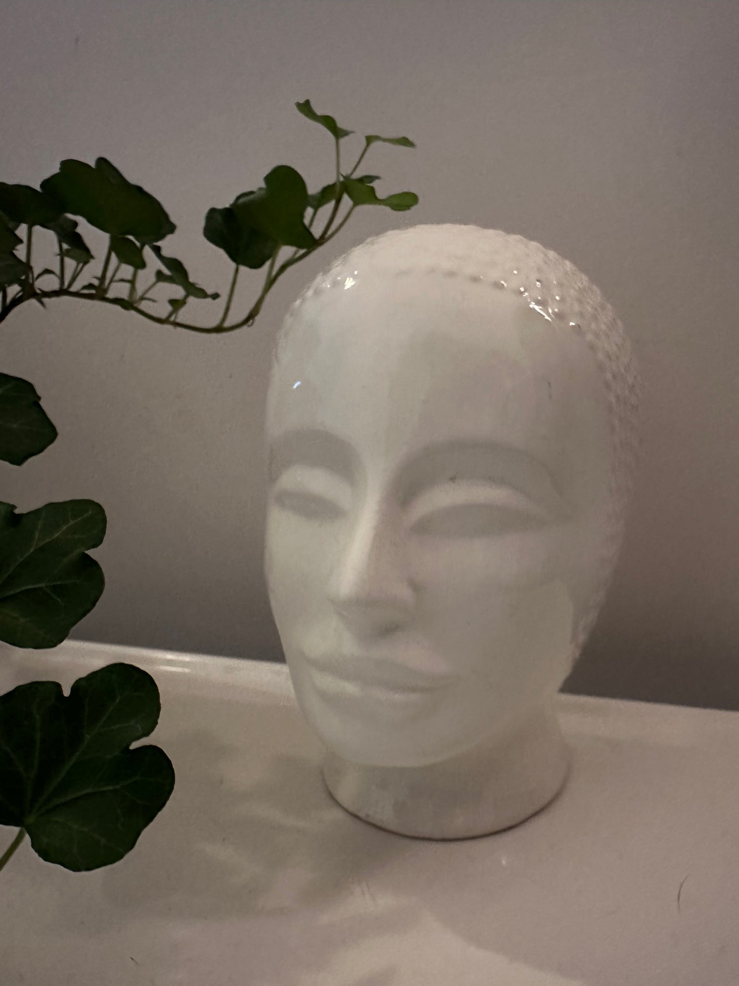 Jaren 70 vintage hoofd boekensteun