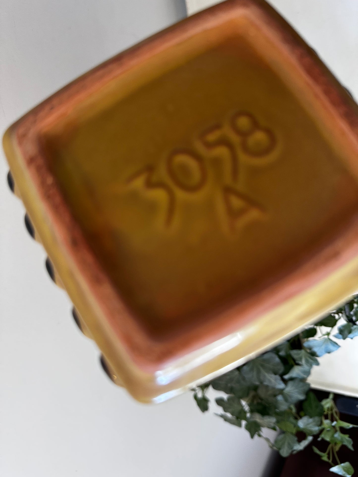 West Germany vaas olijfgroen