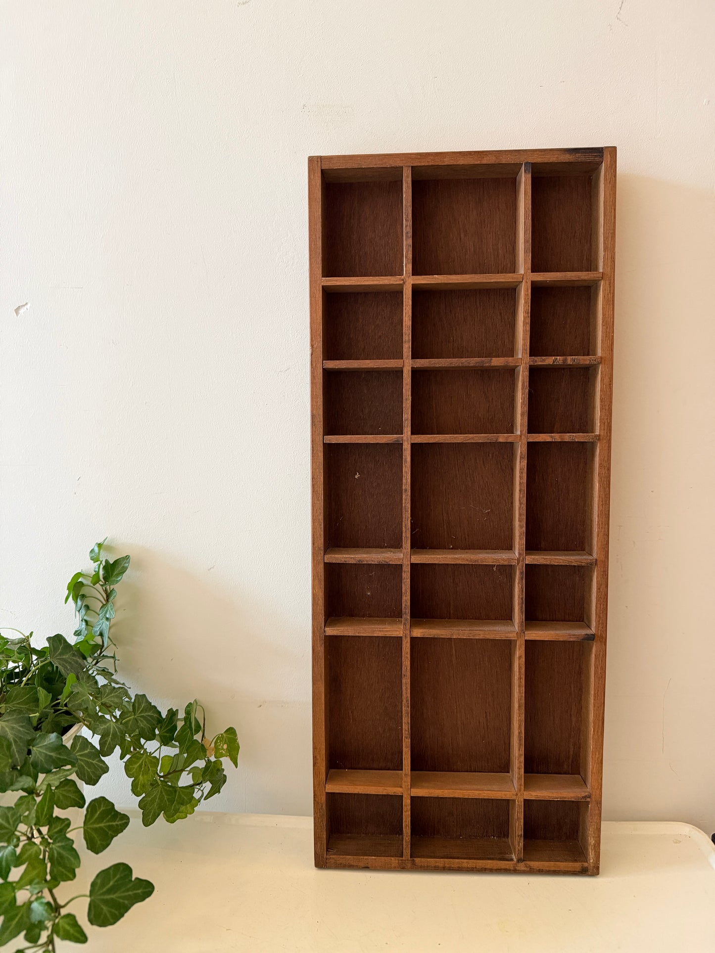 Houten jaren 70 letterbak