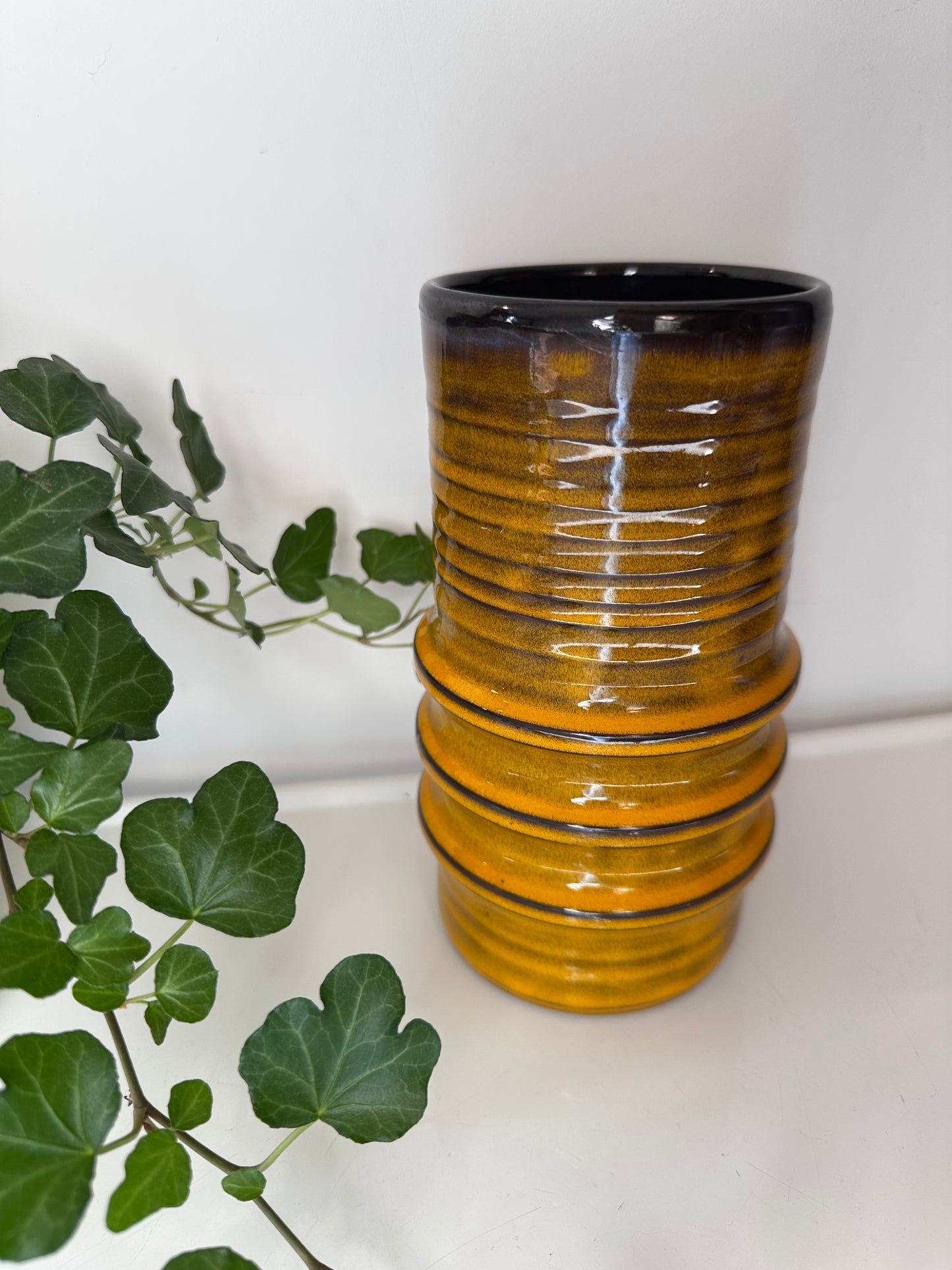 Vintage retro jaren 70 vaas