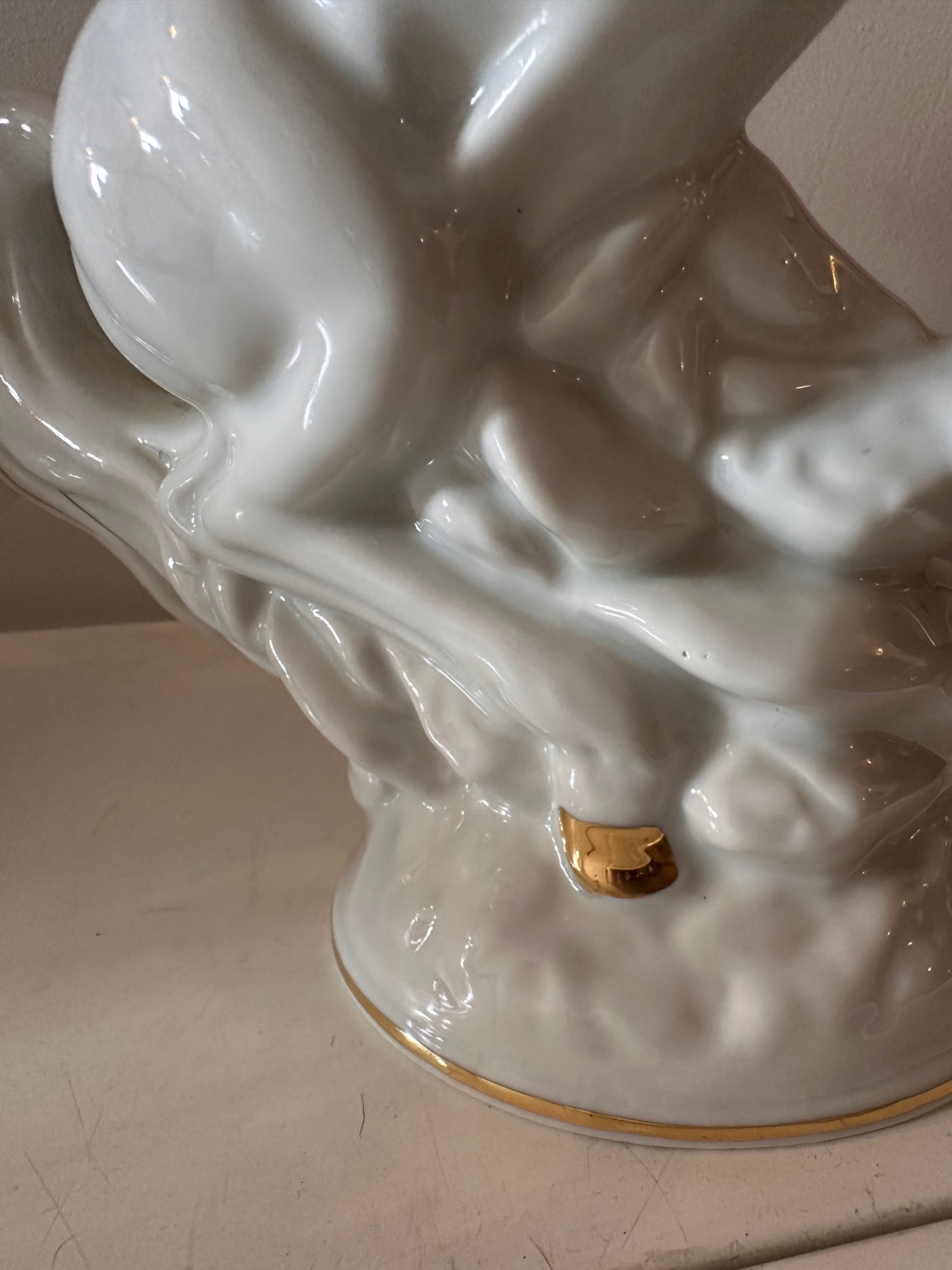 Porseleinen paarden Capodimonte stijl