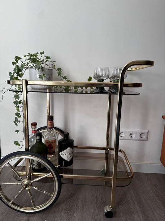 Bar Cart Serveerwagen Hollywood Regency