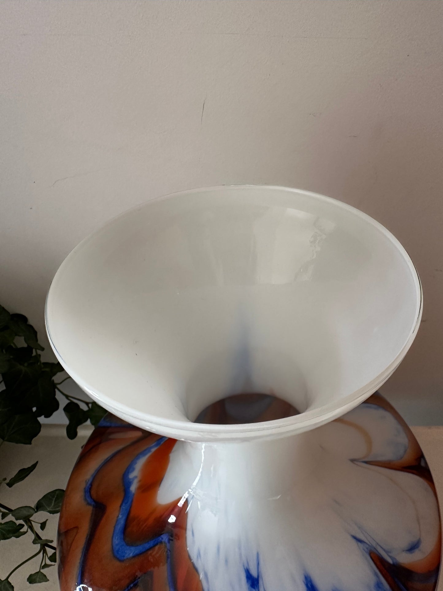 Murano glazen vaas met swirl