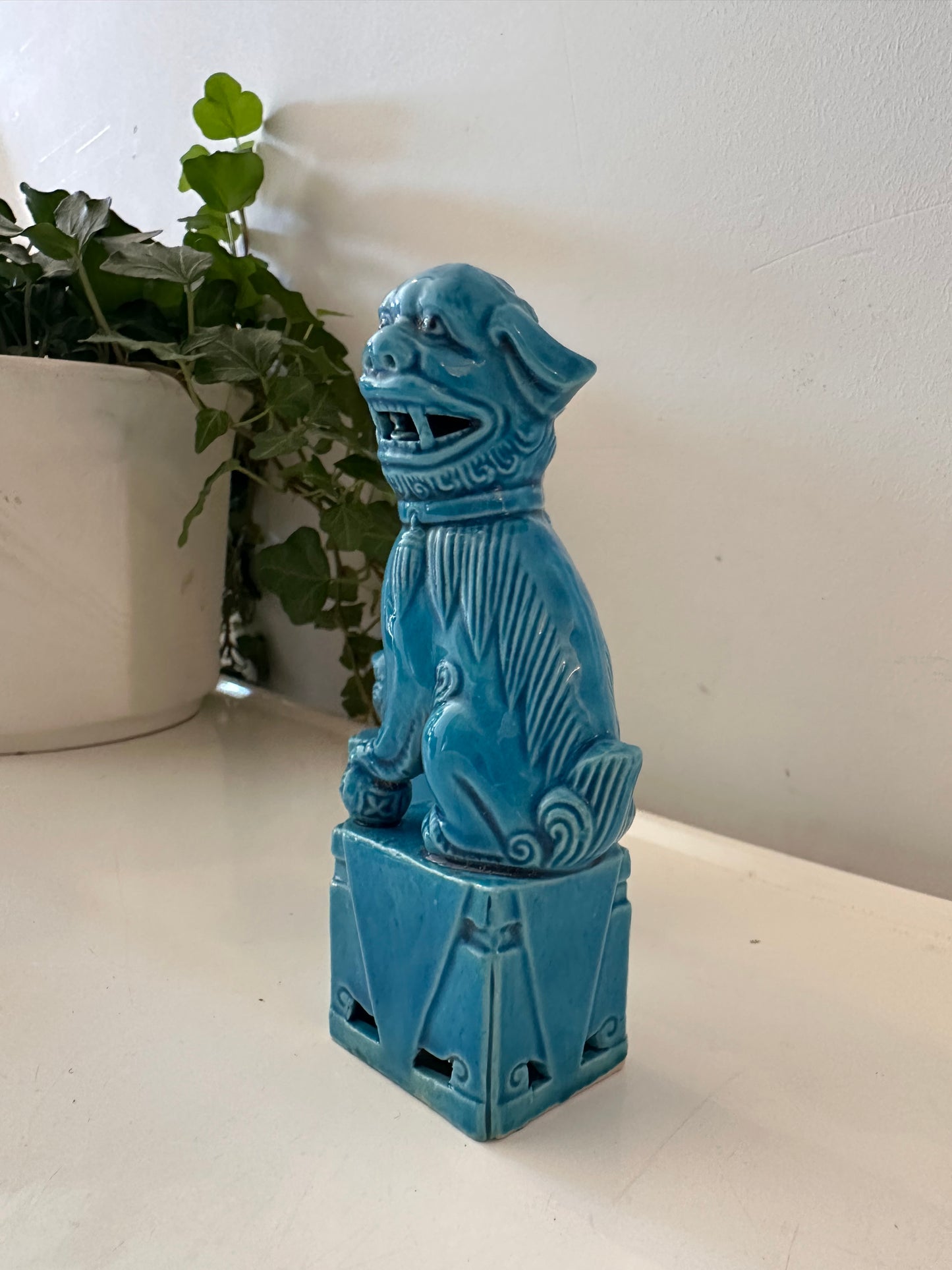 Set turquoise Foo Dogs tempelwachters