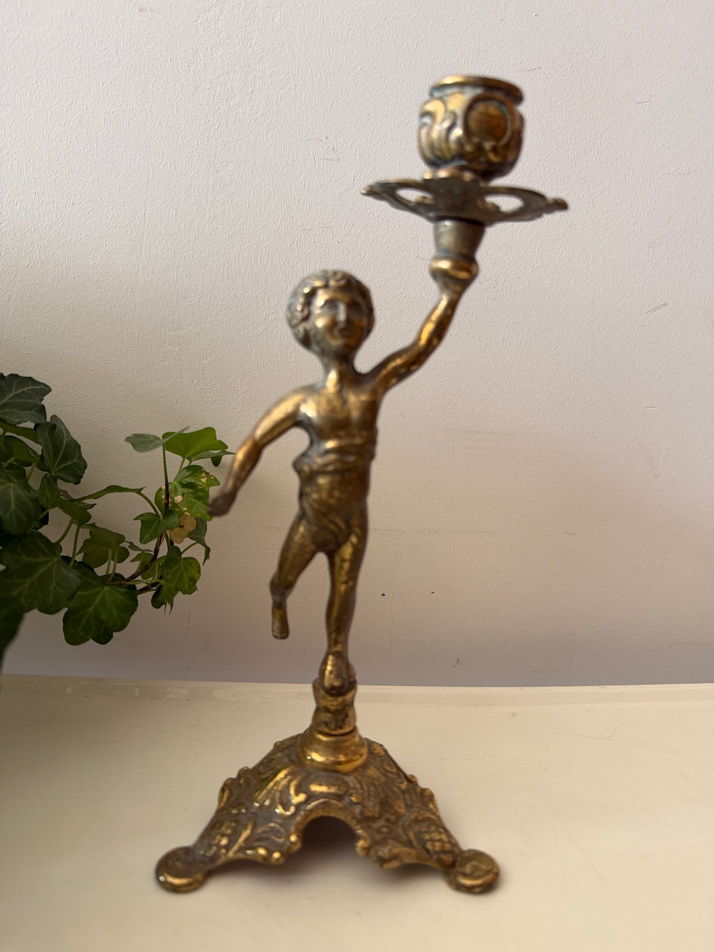Kandelaar met engeltje