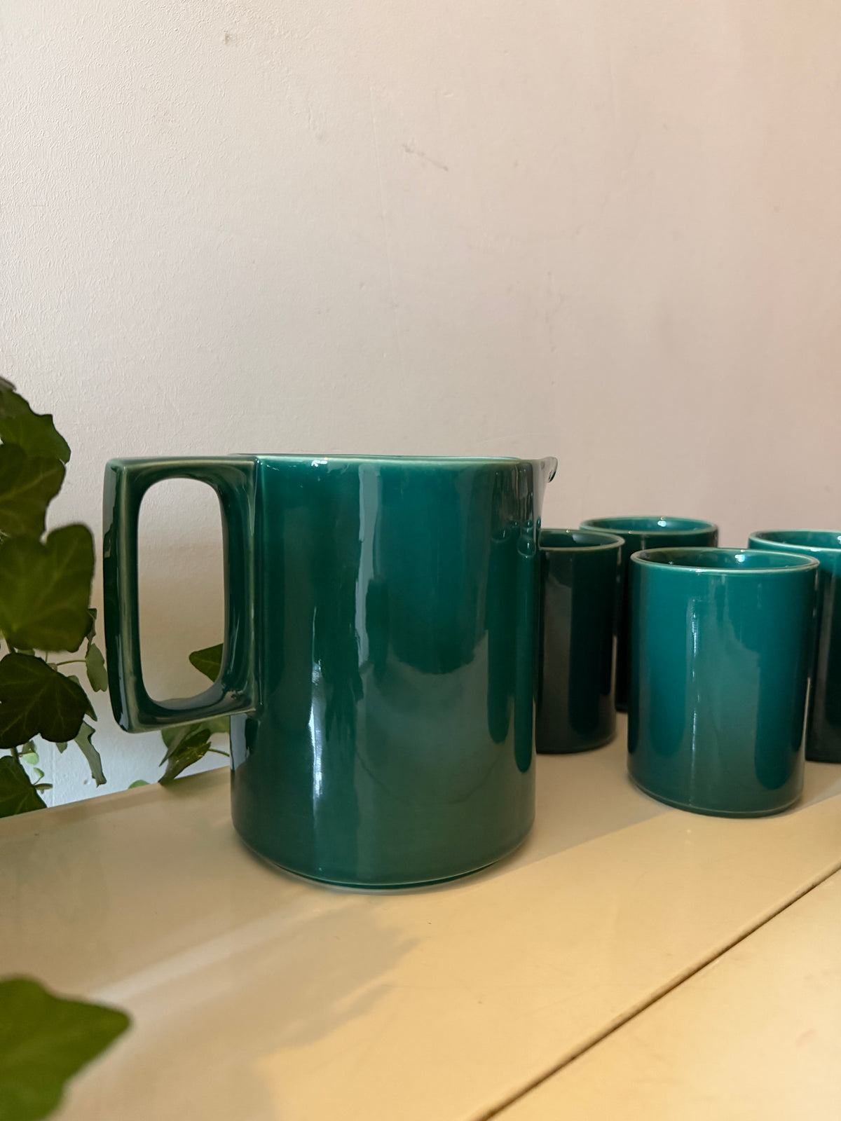 Set van 6 mokken met kan Celtic Ceramics