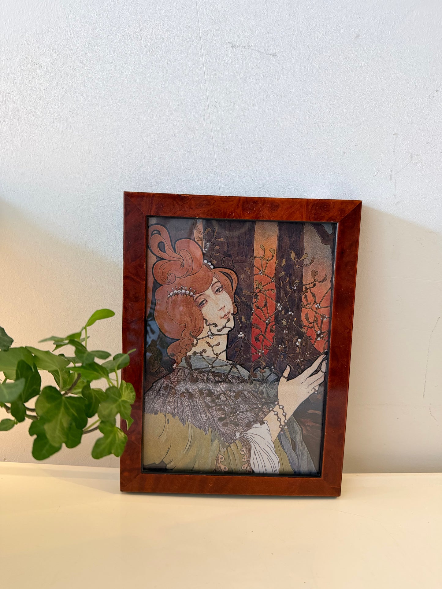Art Nouveau prent in lijst