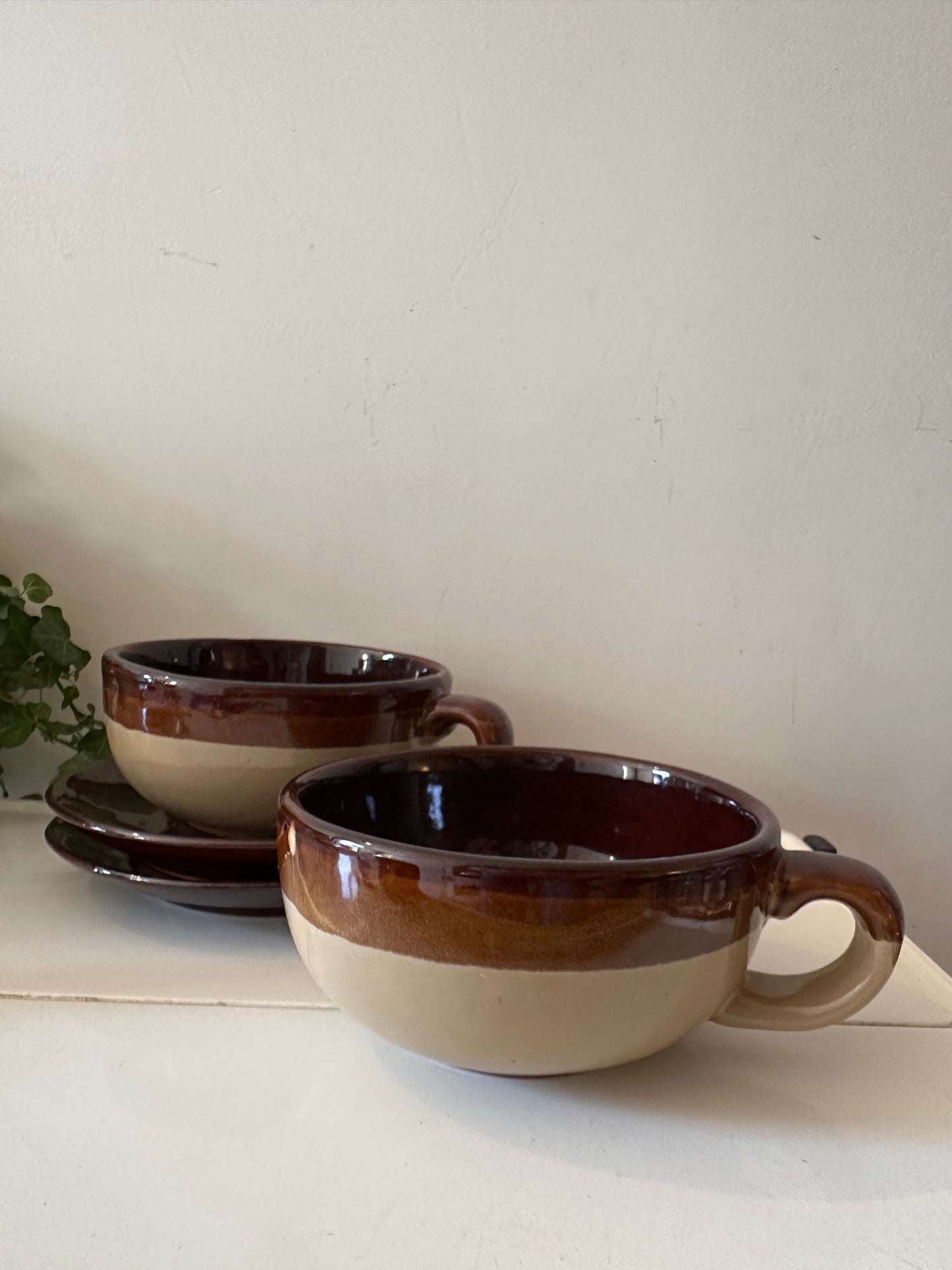 Keramieken soepkommen jaren 70