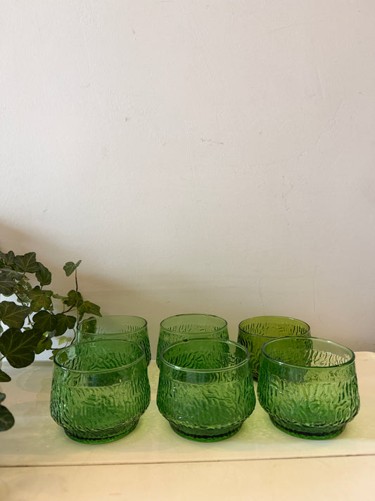 Set van 6 glazen / coupes Italiaans glaswerk