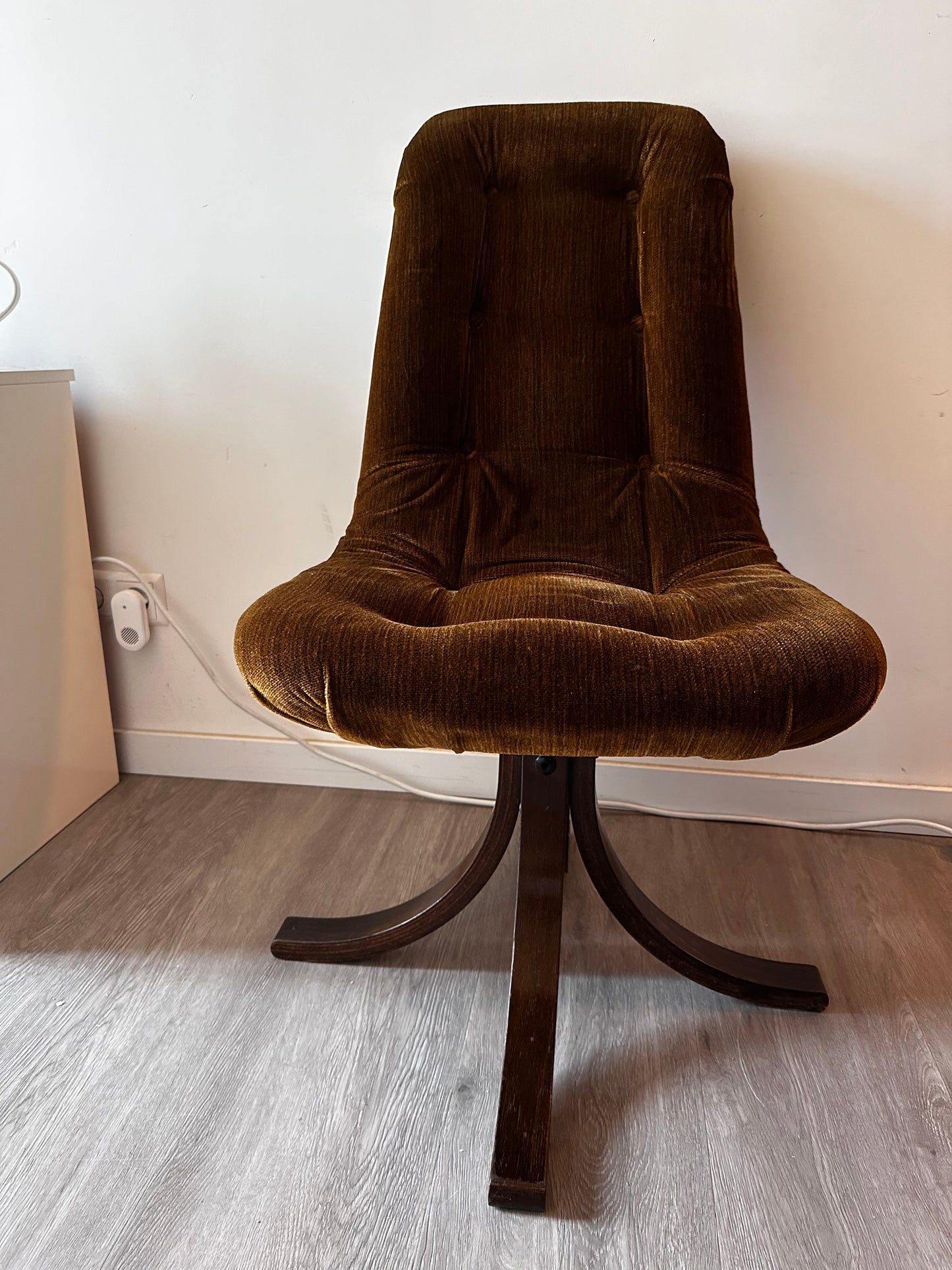 Vintage Jaren 70 fauteuil draaifauteuil Scandinavië