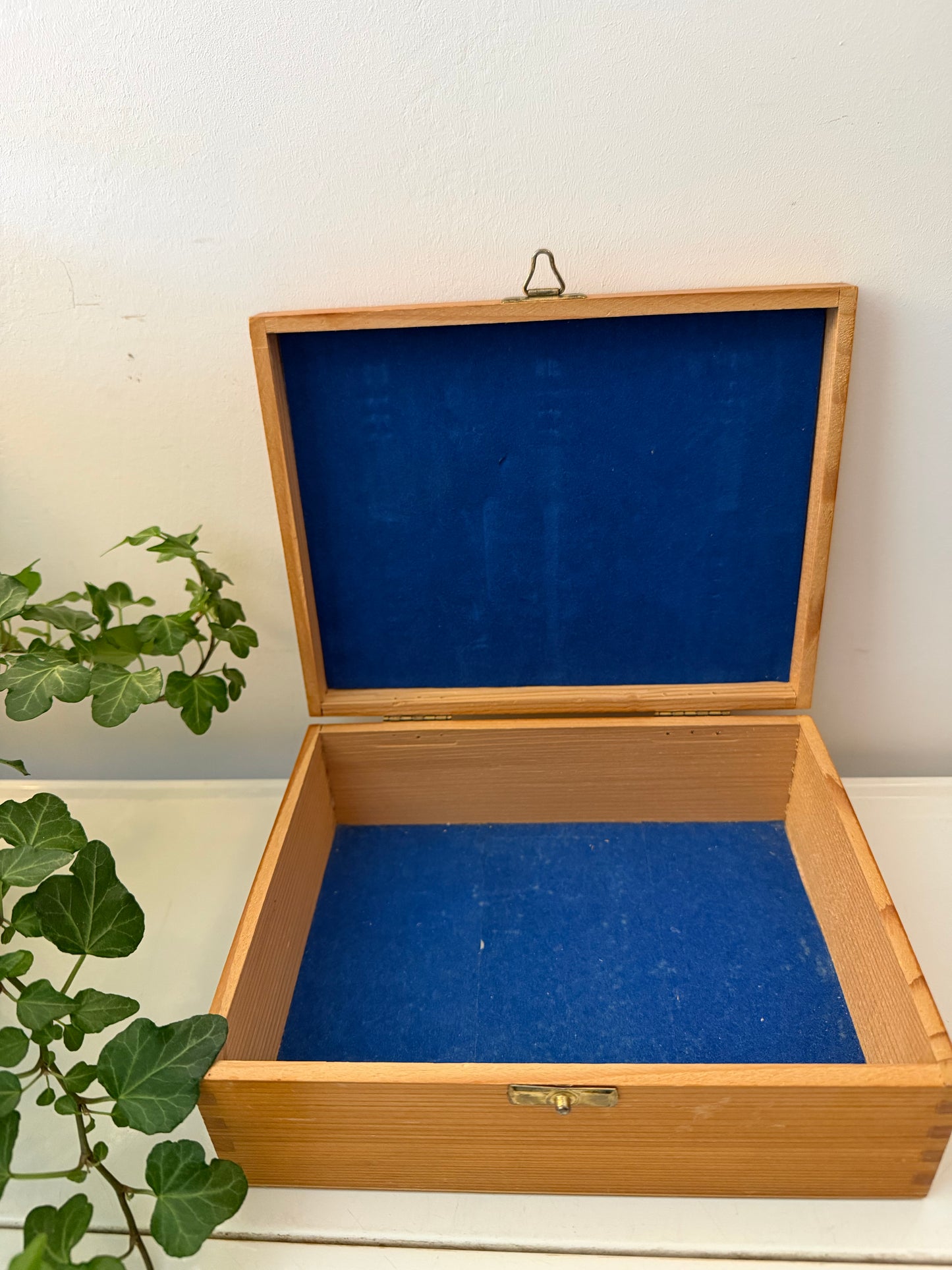Houten bewaardoos vintage