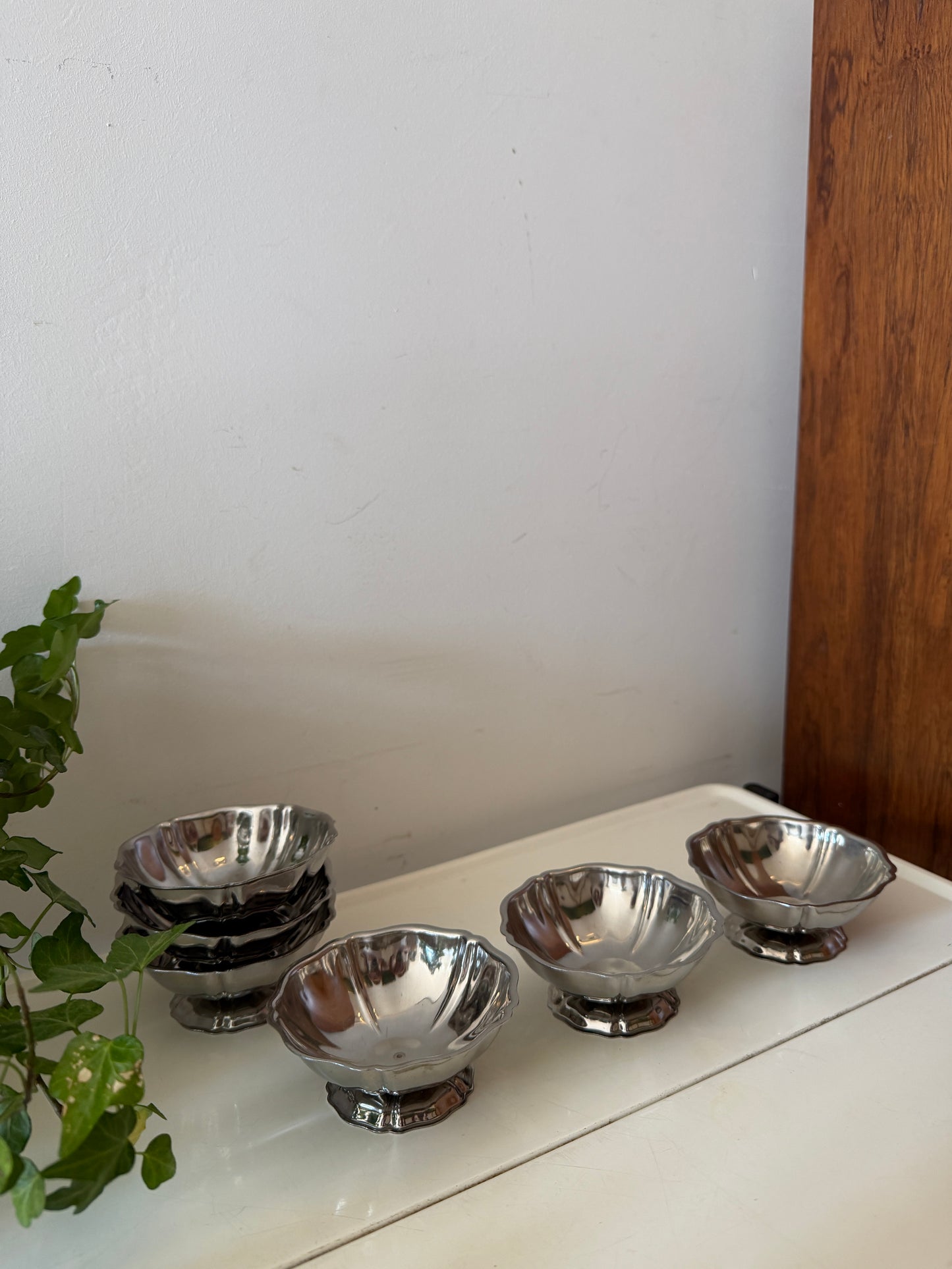 Set van 6 chrome coupes model Tulip