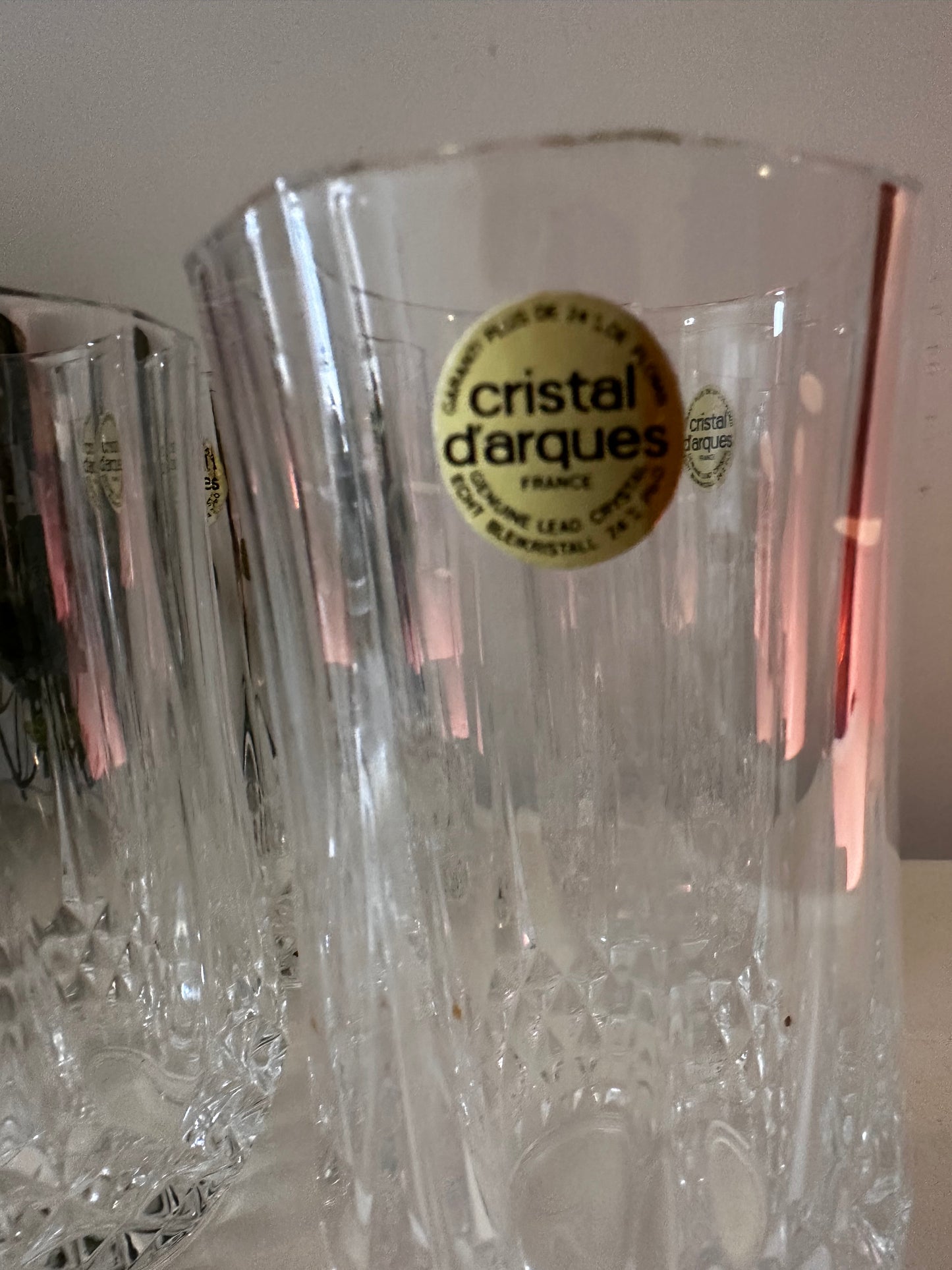 Cristal D’Argue waterglazen vintage