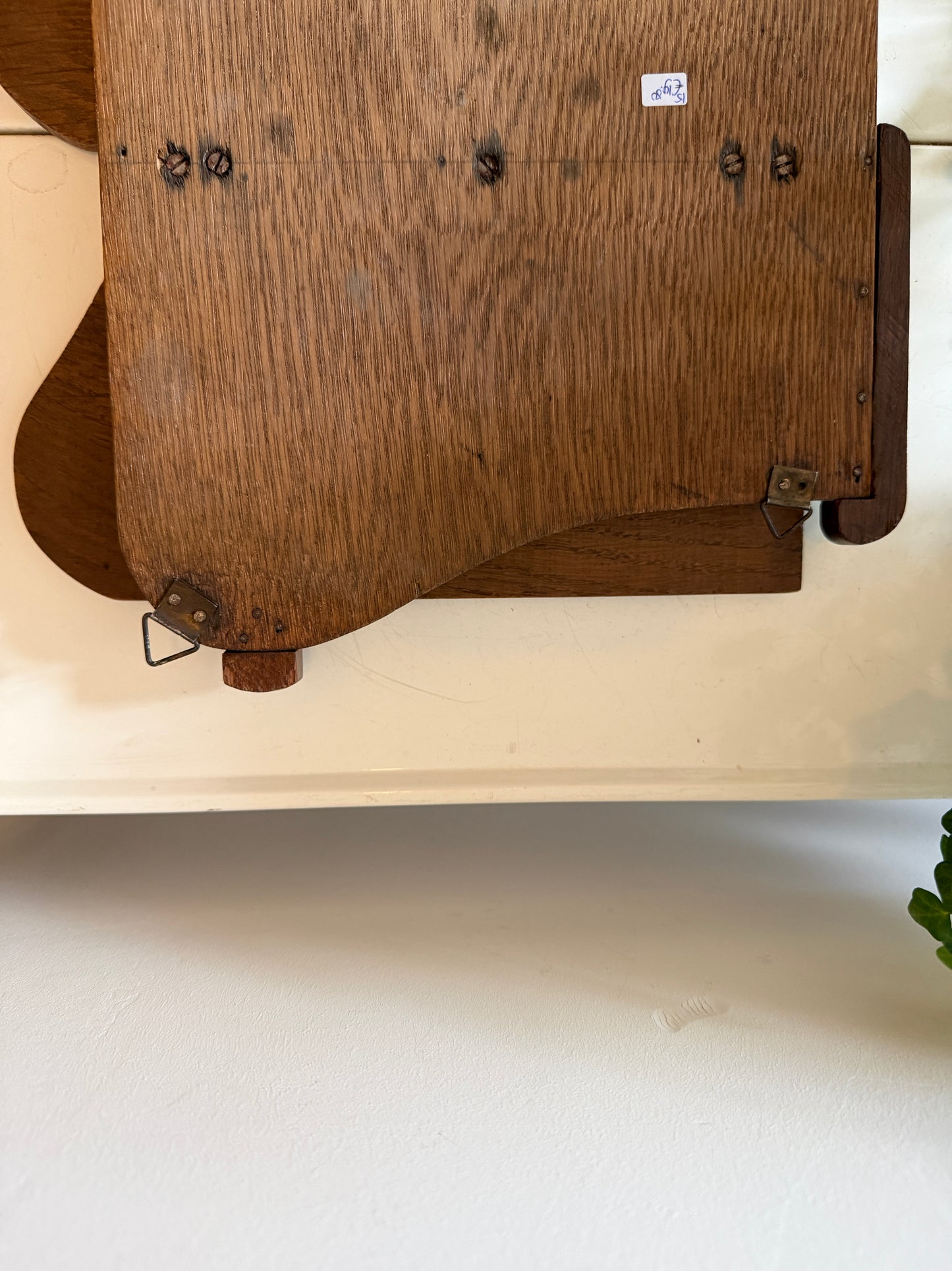 Houten brievenhouder jaren 60/70
