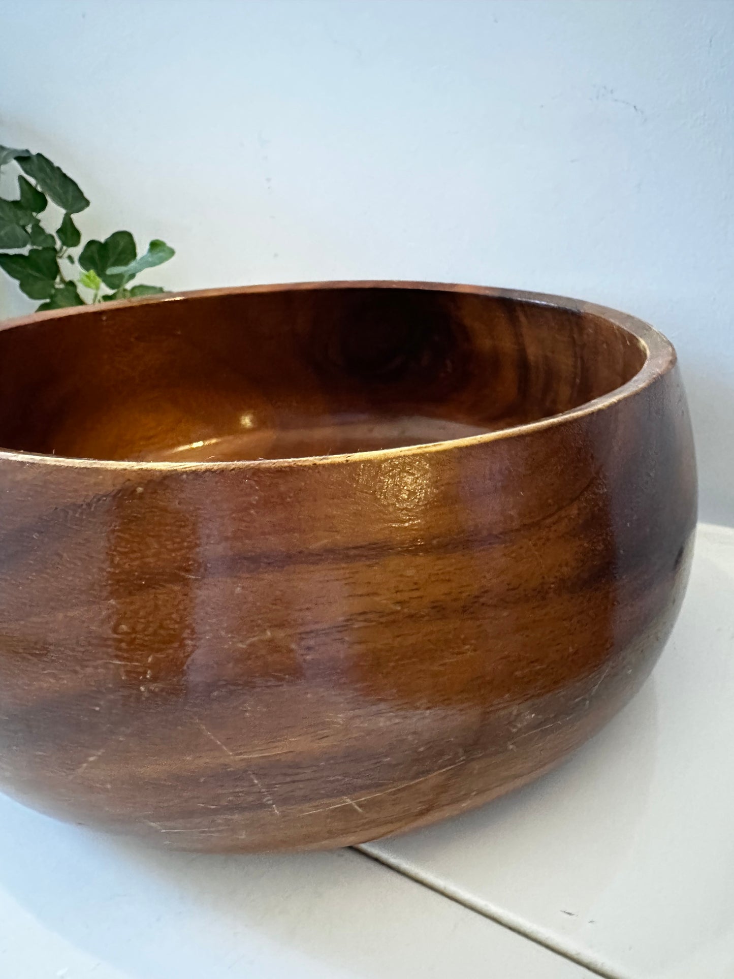 Teak houten vintage schaal