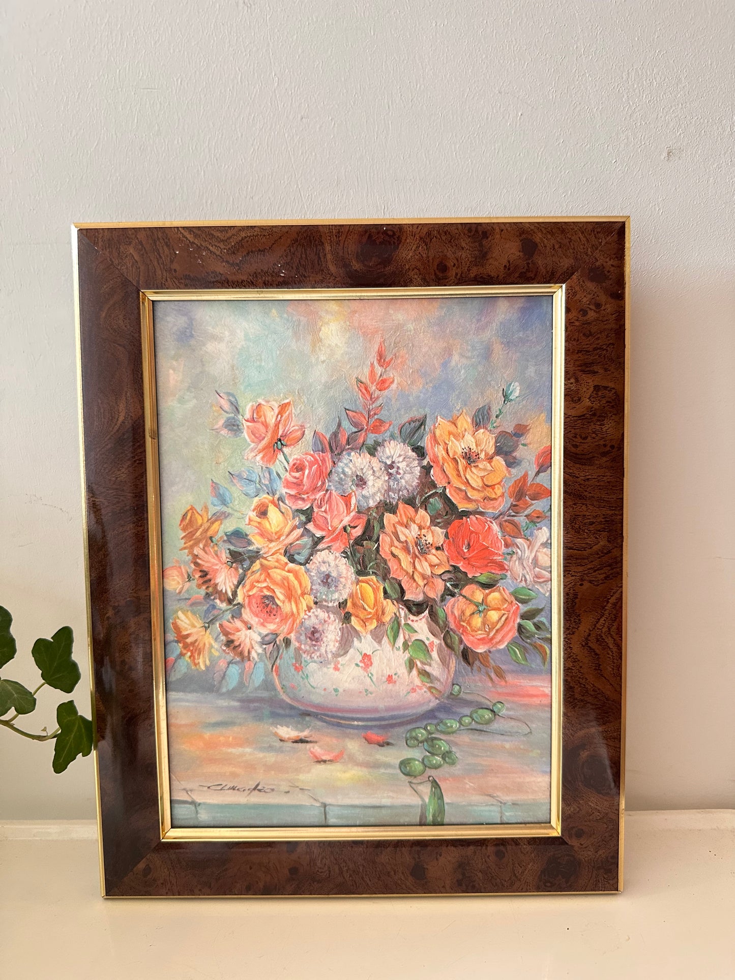 Schilderij met boeket