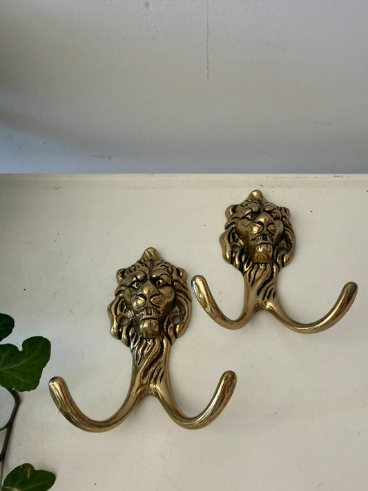 Set van twee messing haken