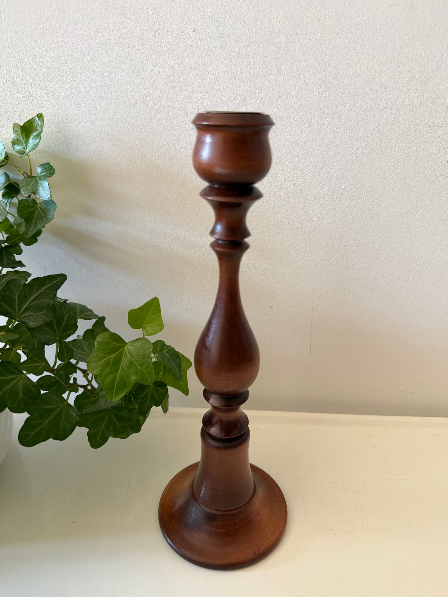 Houten kandelaar