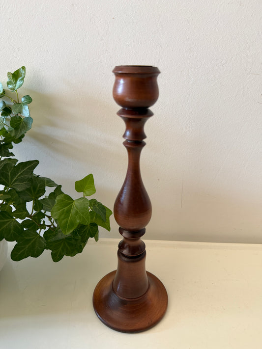 Houten kandelaar