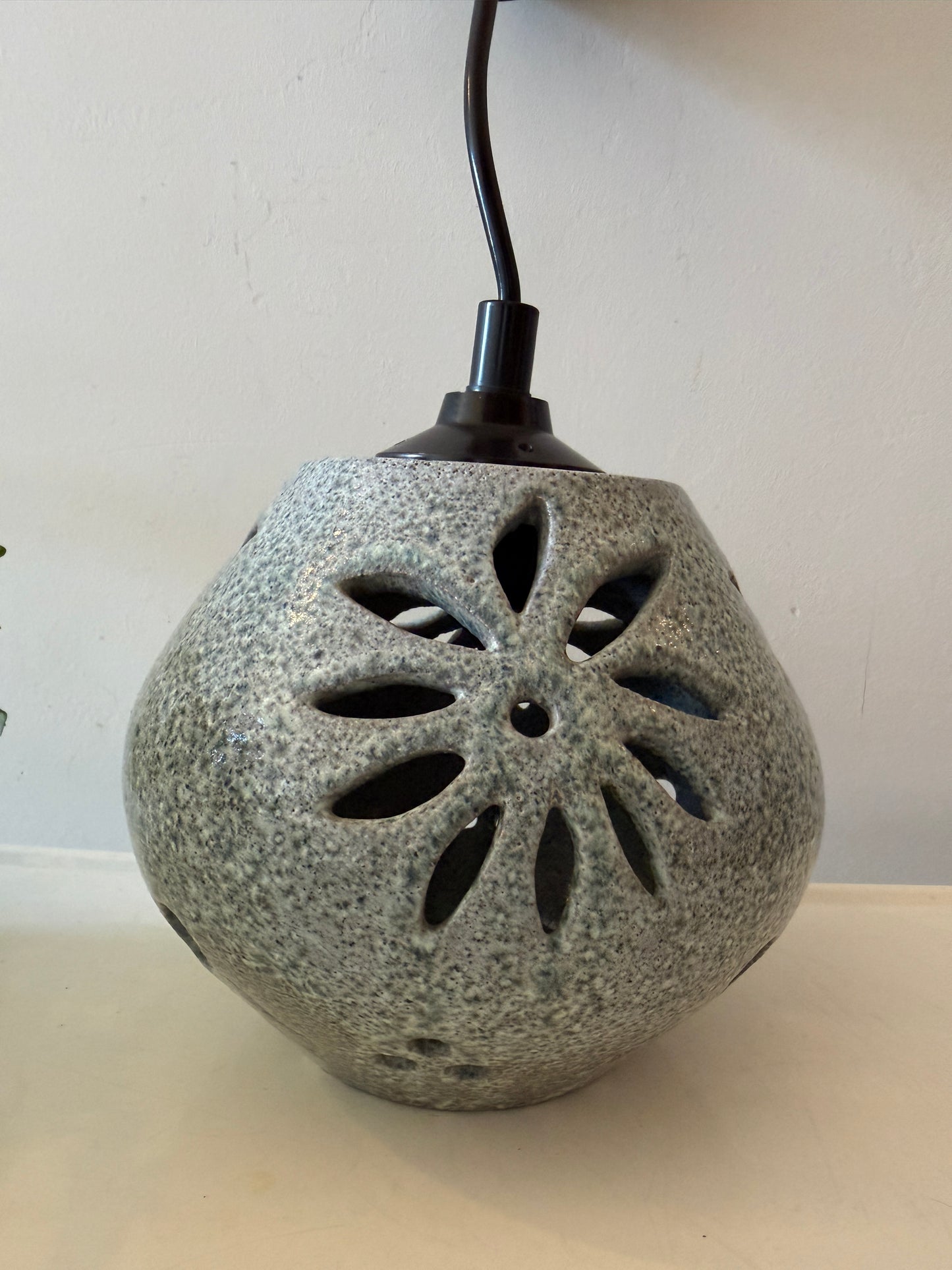 Keramieken jaren 70 hanglamp