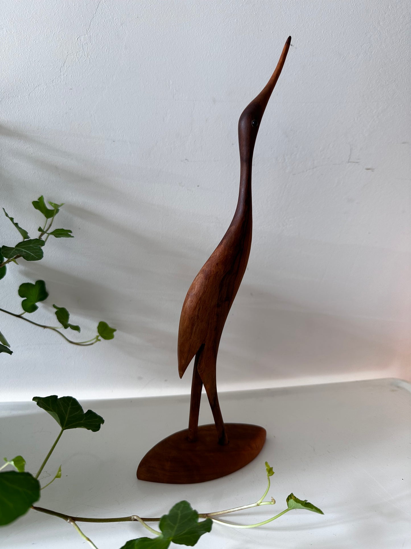Mid Century teak houten kraanvogel