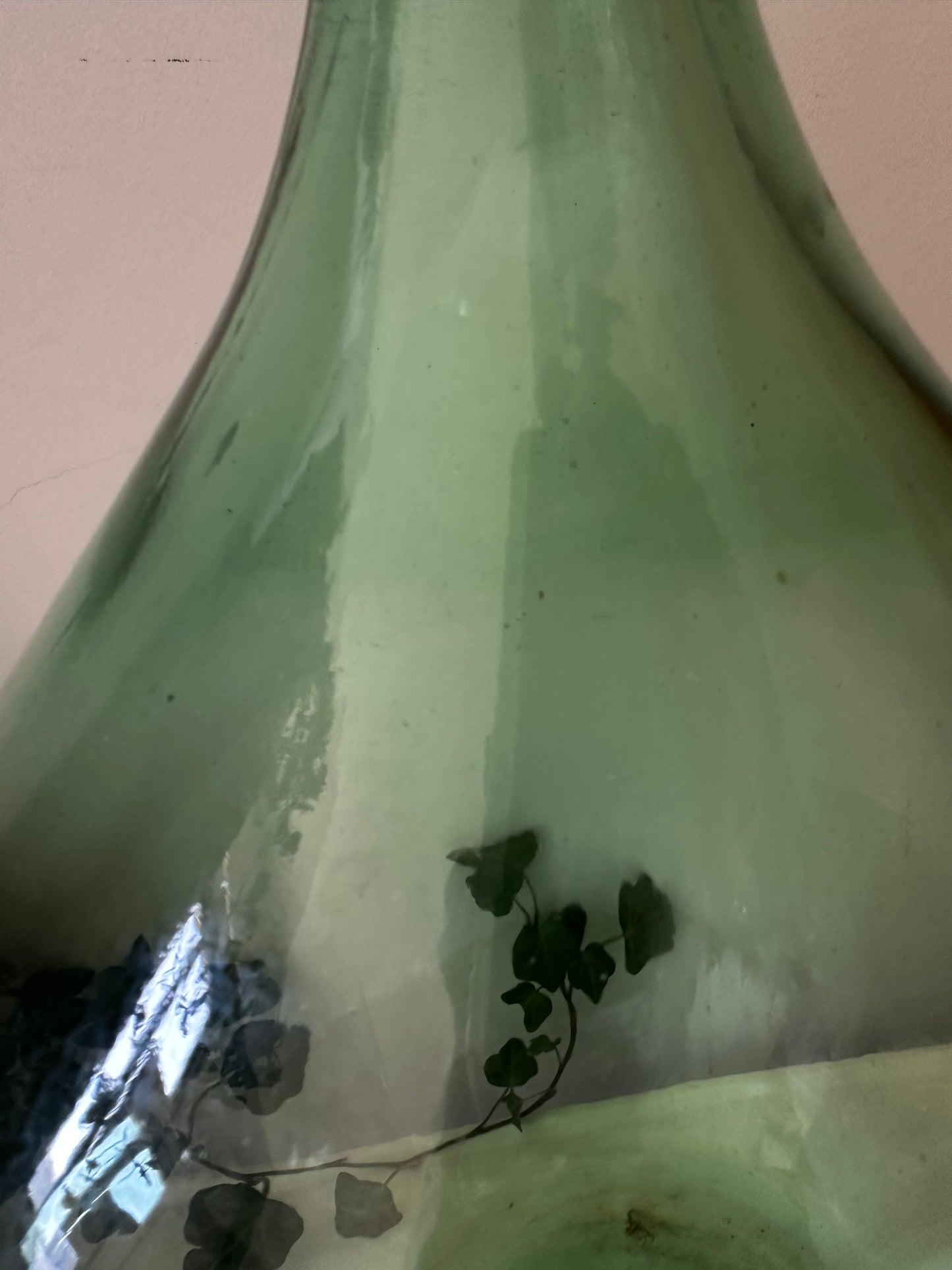 Groene vintage flesvaas