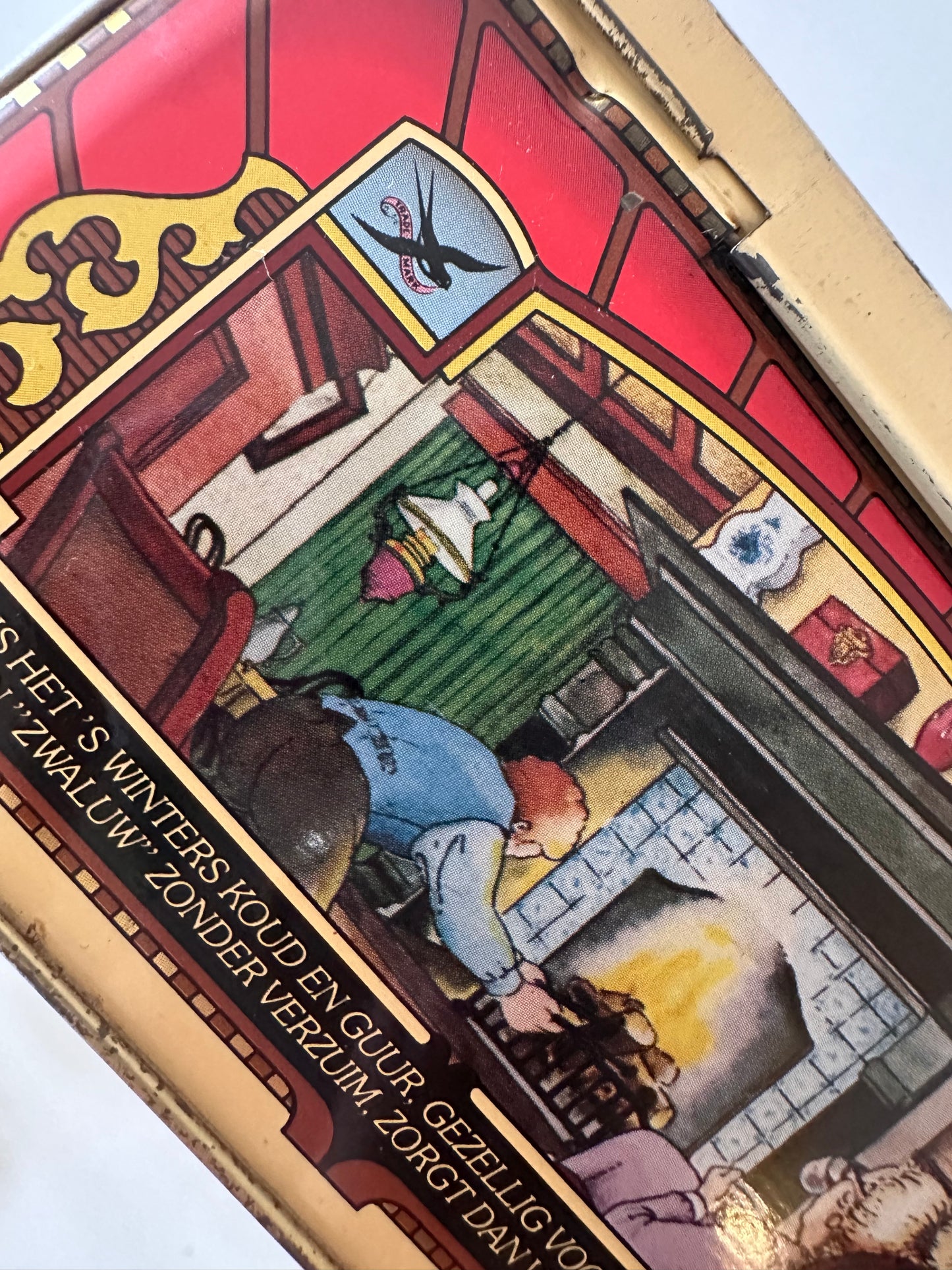 Blik vintage zwaluw lucifers