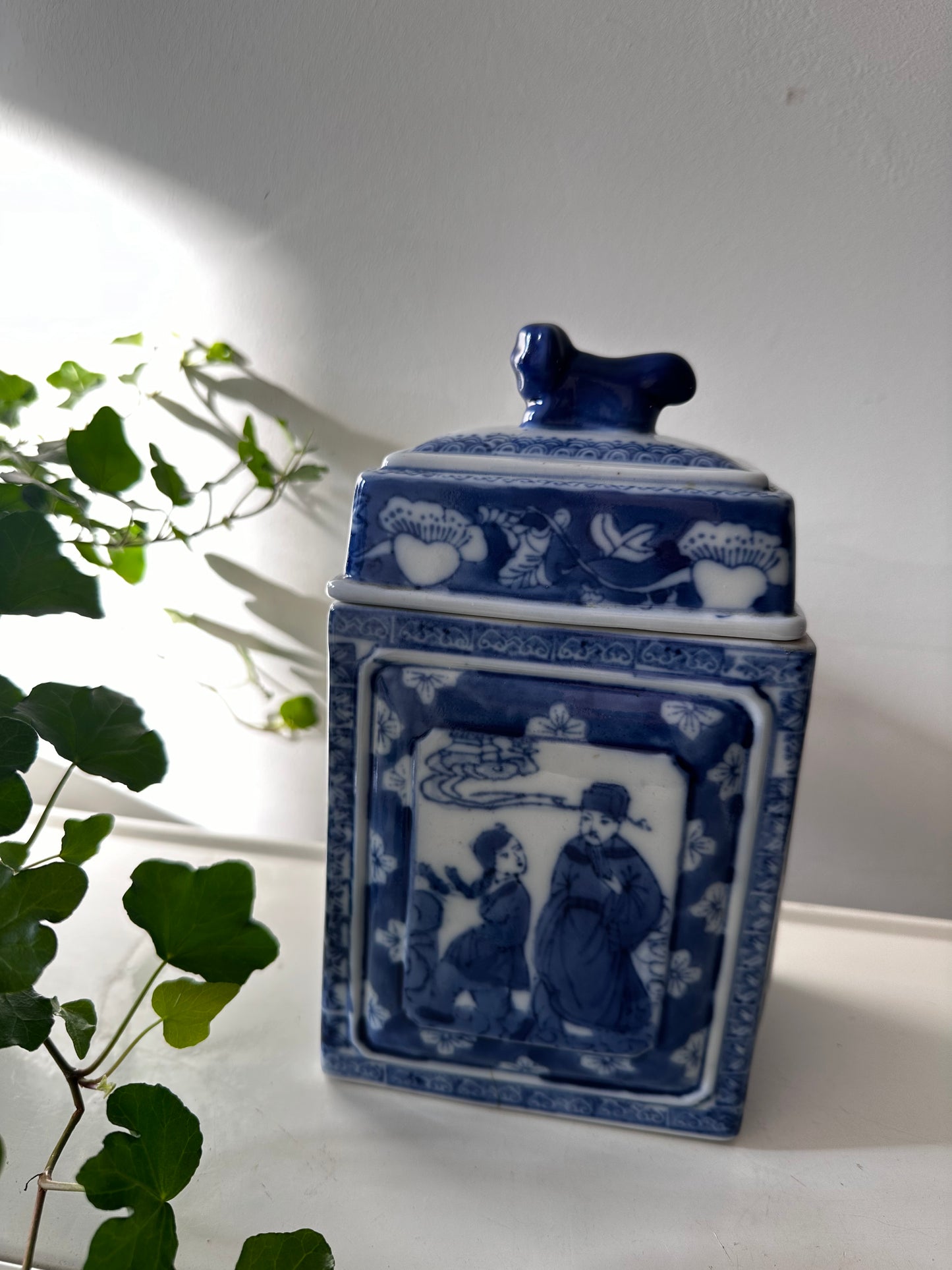 Gemberpot met deksel vintage