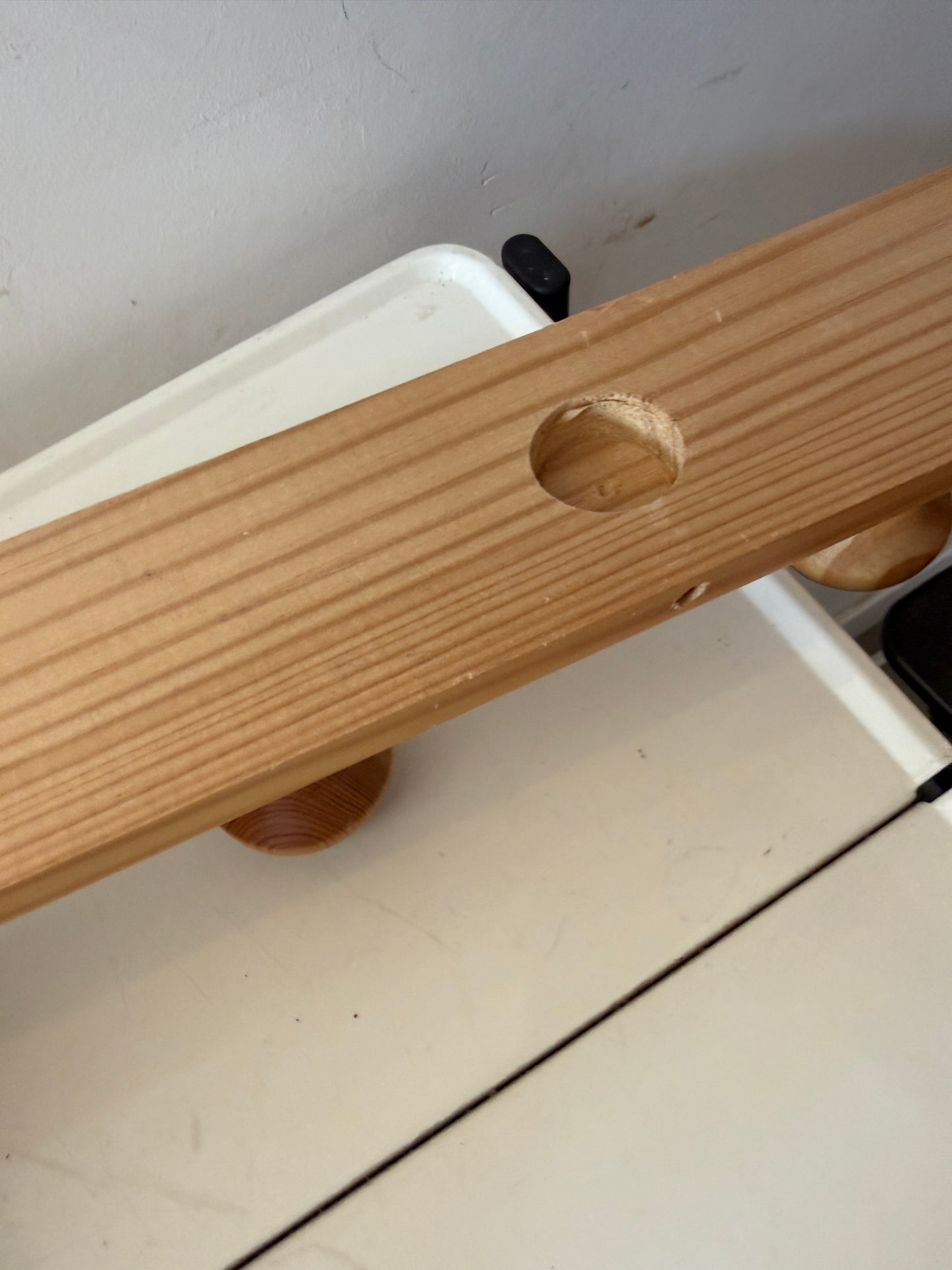 Houten kapstokje jaren 80